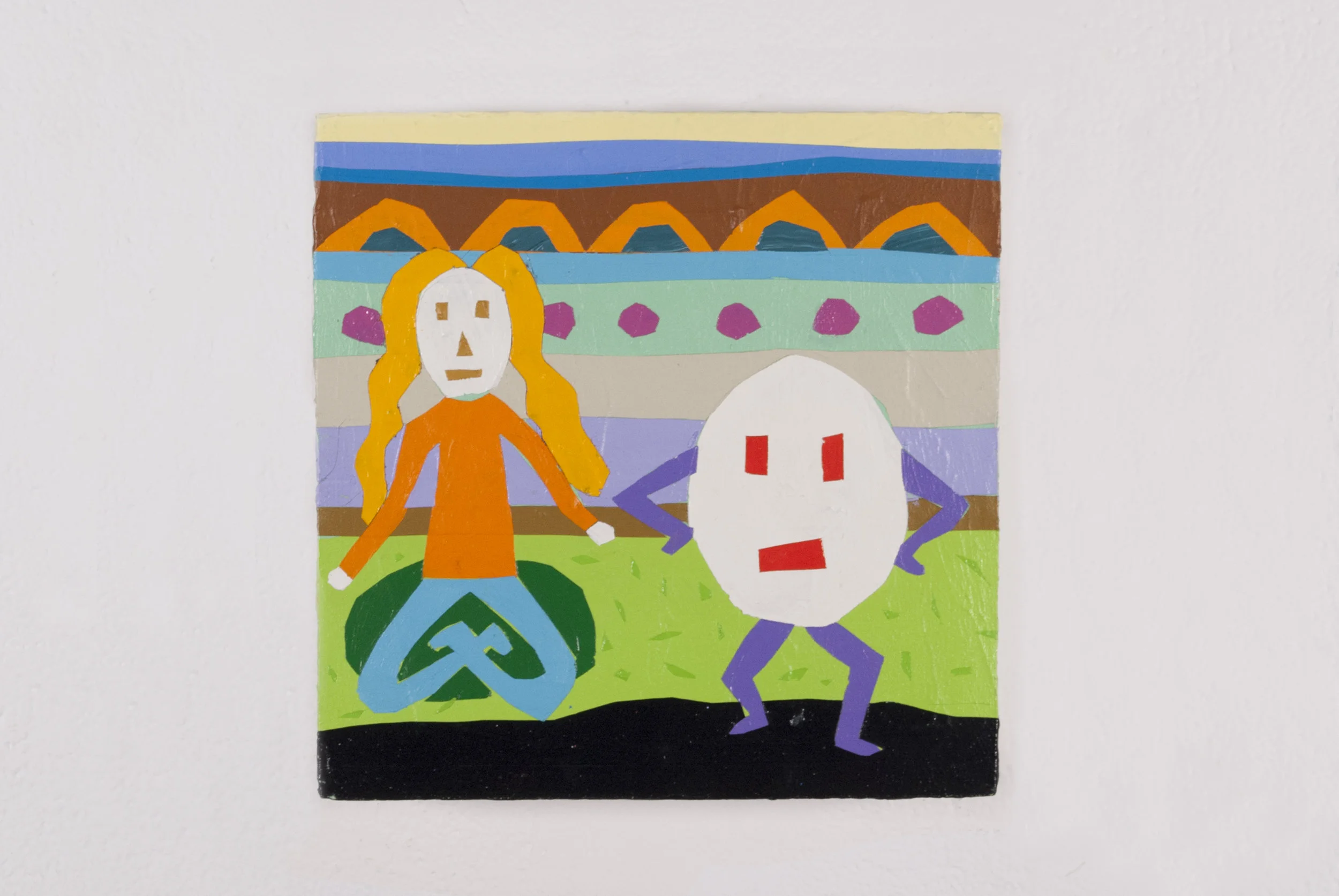 MOÉ J'JOUE PU - ACRYLIQUE - 8x8po - 2016