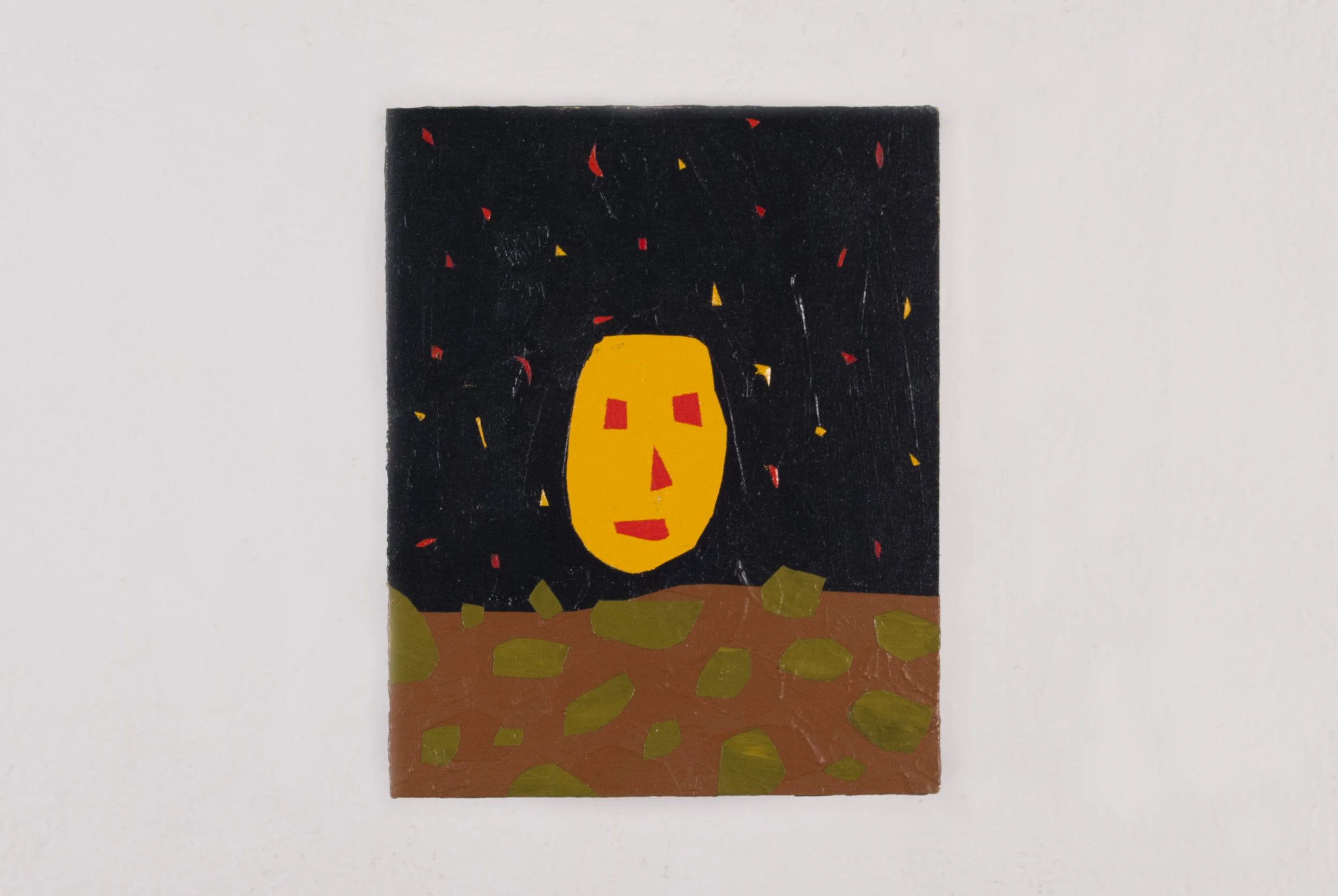 Y SORT JUSTE QUAND Y FAIT BEN NOIR - ACRYLIQUE - 4x6po - 2016