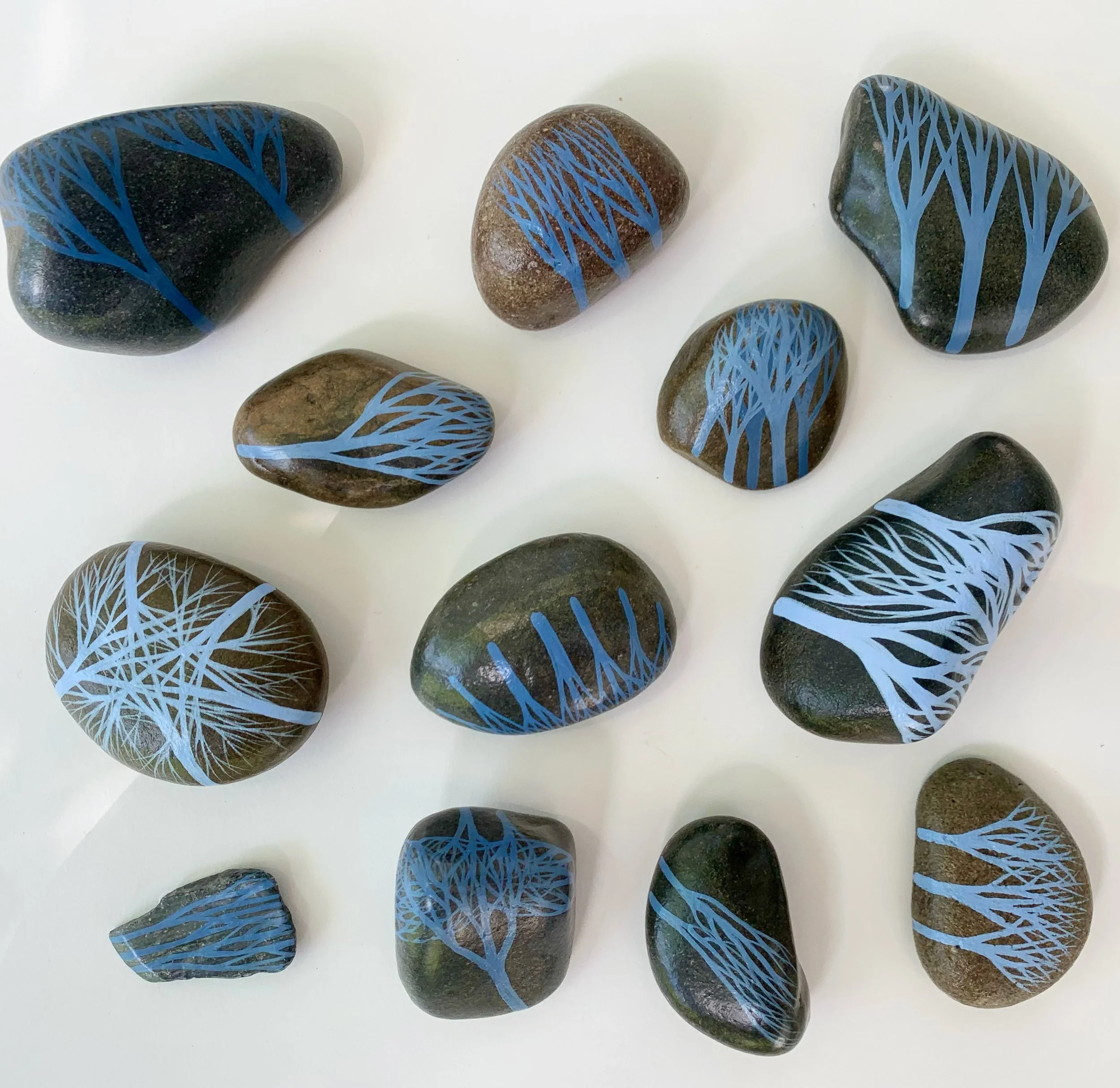 Trees on River Stones