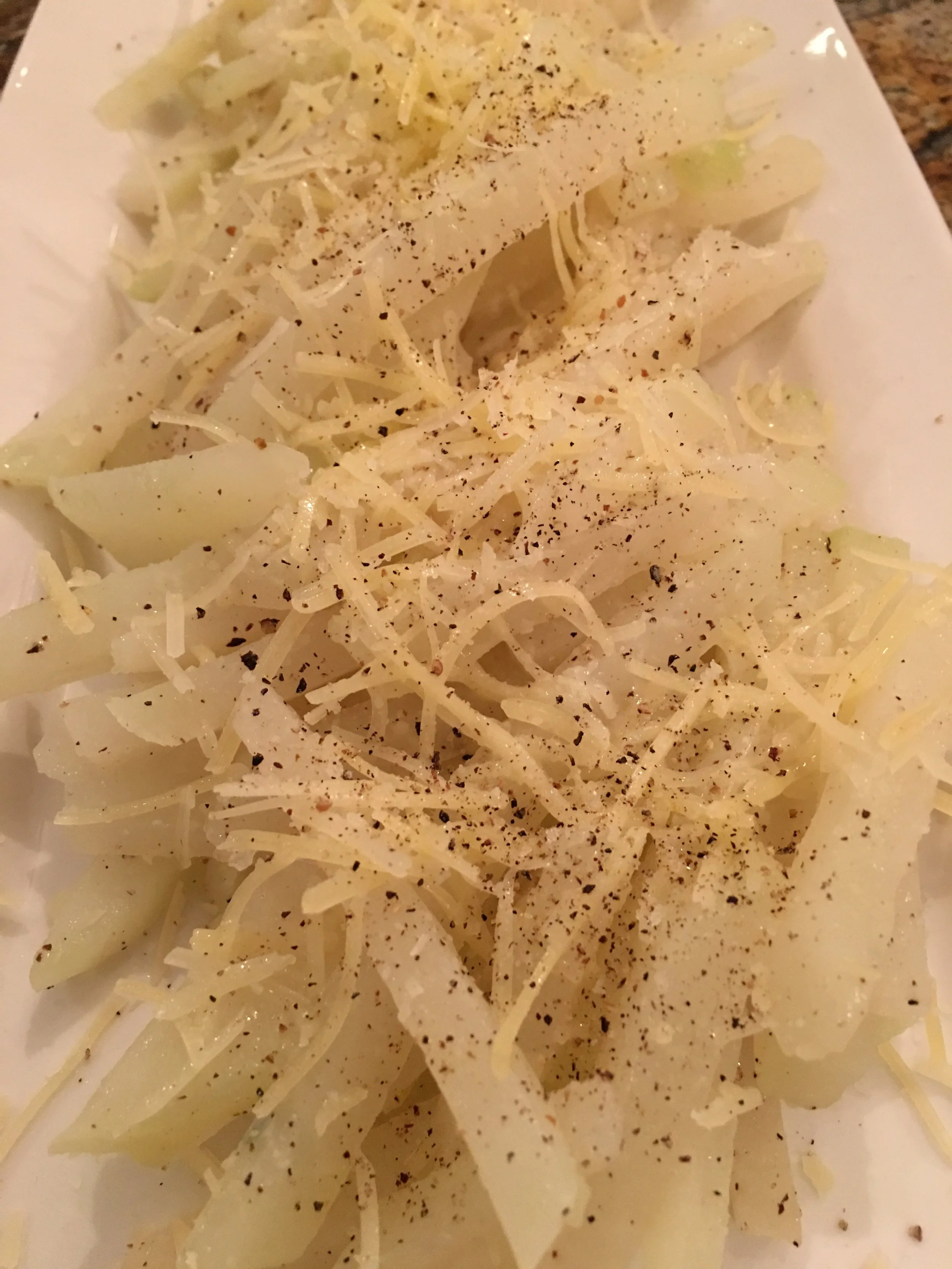Kohlrabi with Parmesan Cheese