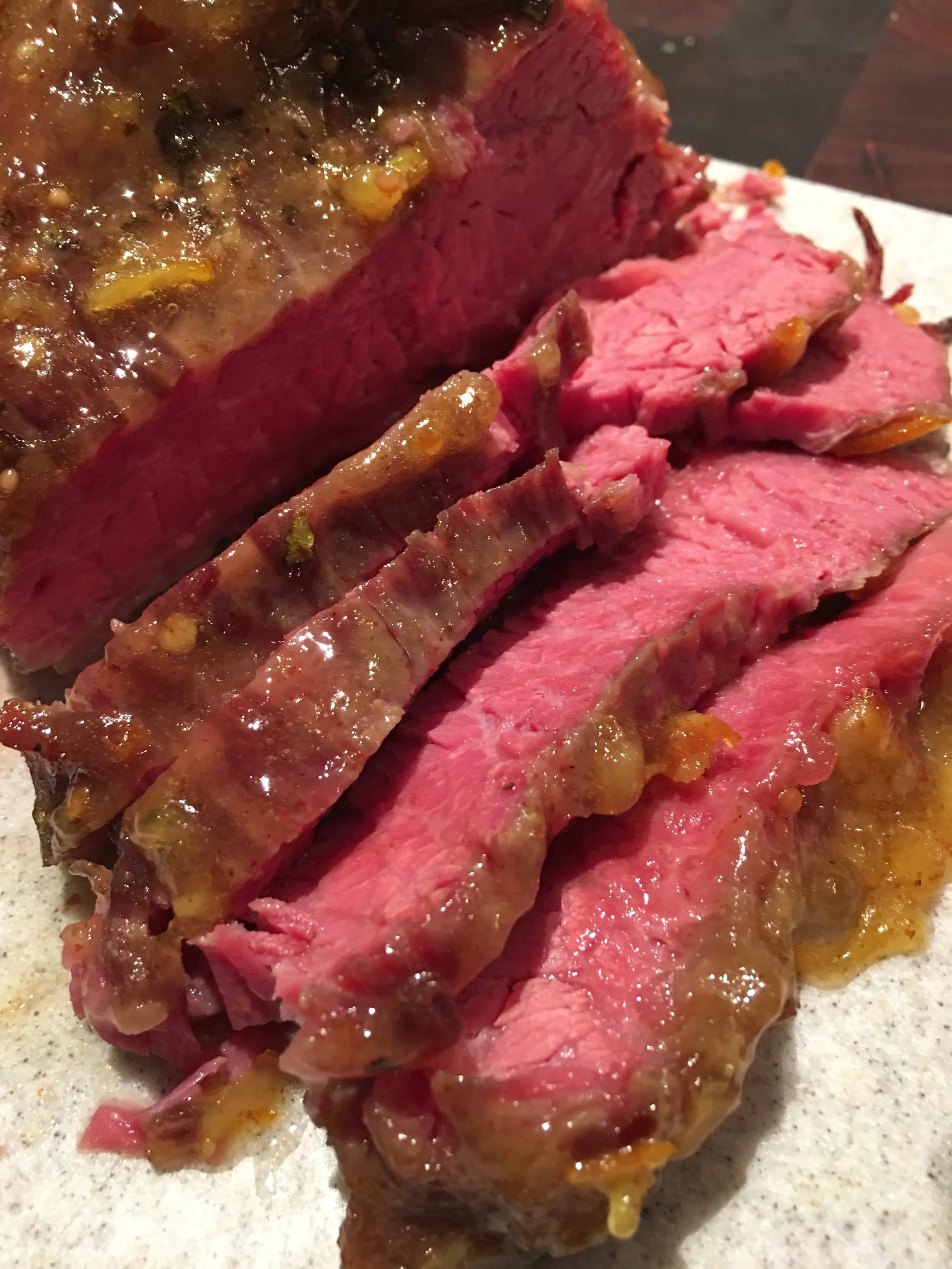 Mustard Glazed Corned Beef Brisket