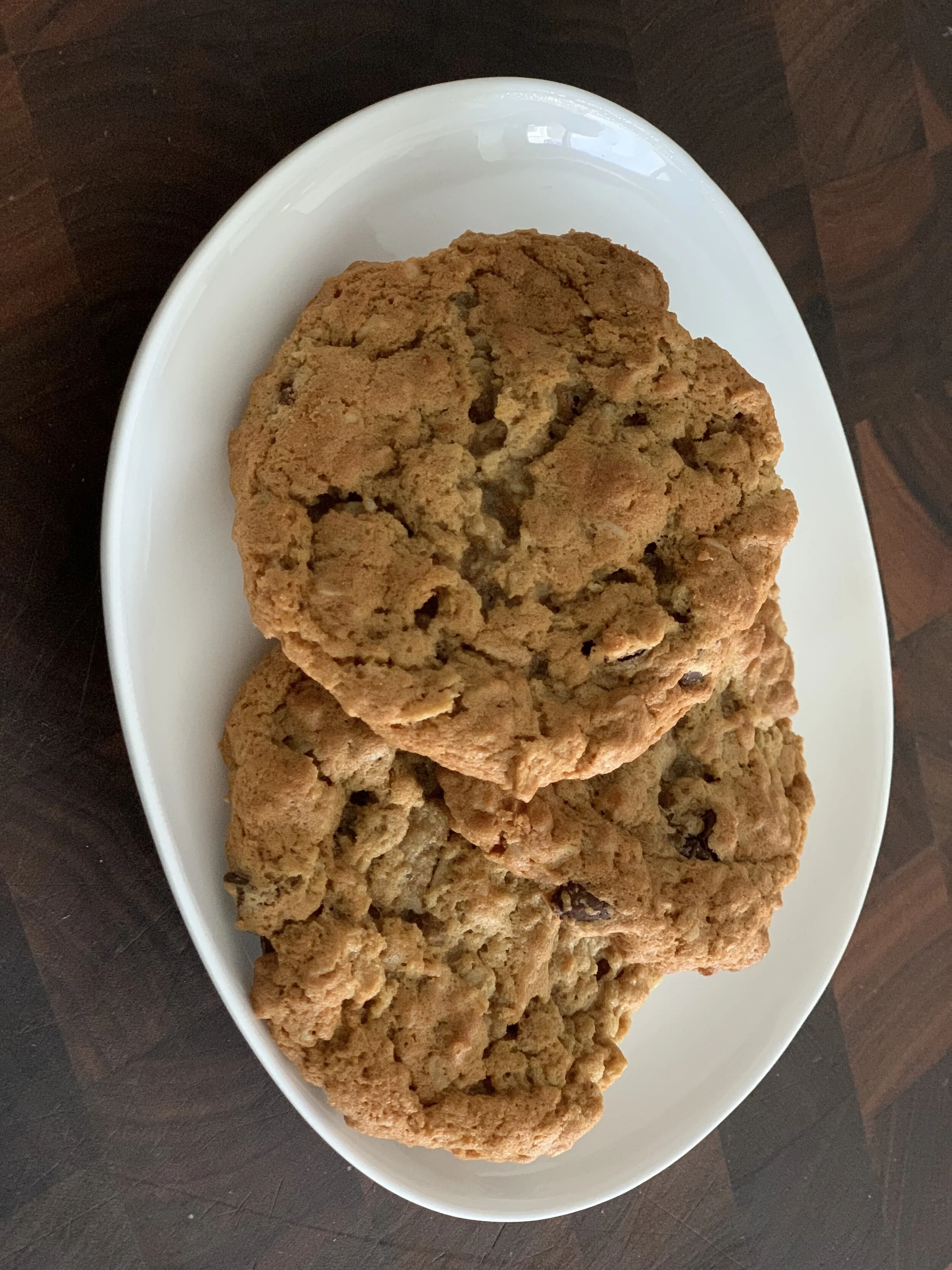 Peanut Butter Oatmeal Chocolate Chip Cookies