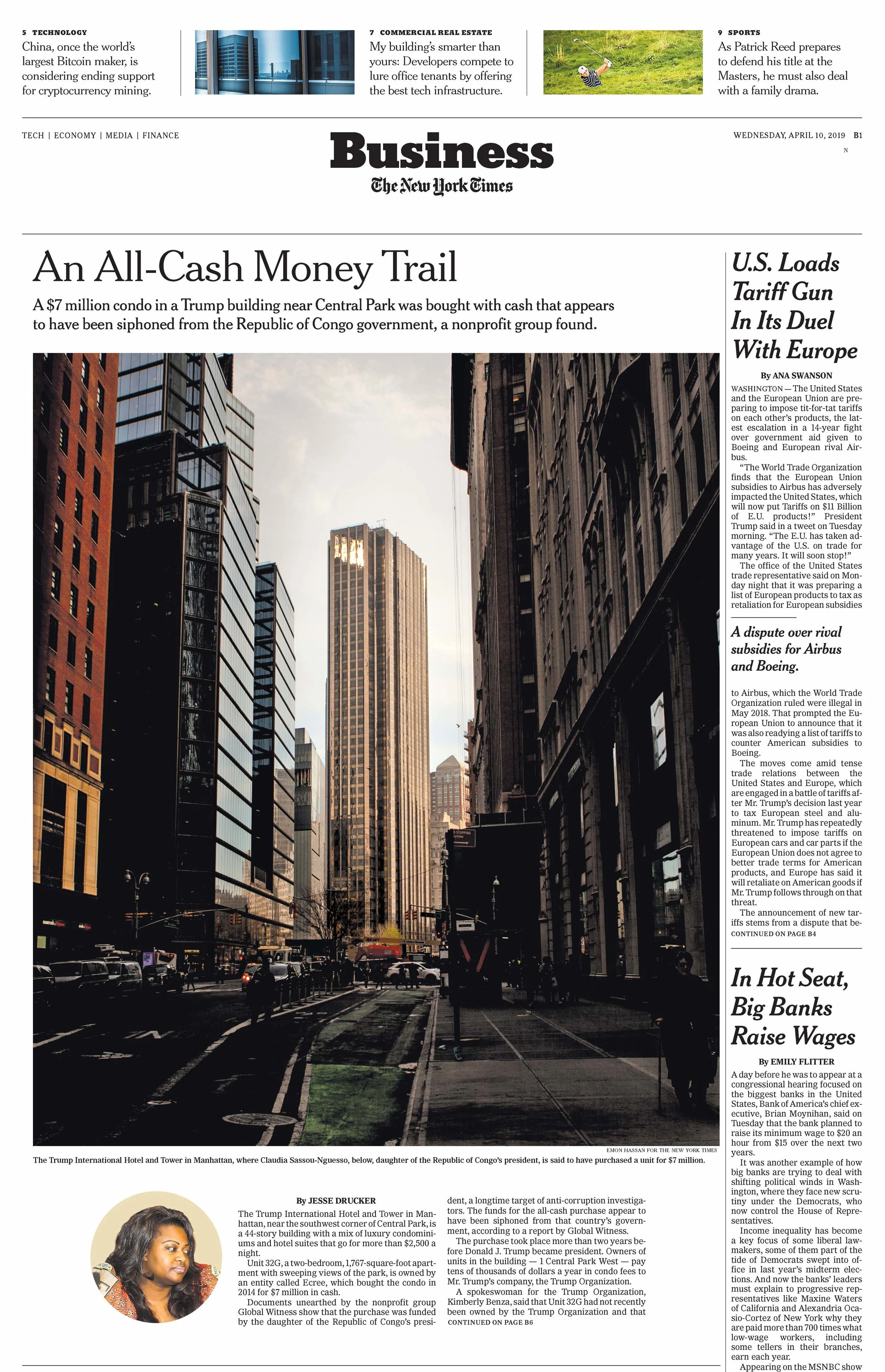 Photographed on assignment for The New York Times for a story by Jesse Drucker .