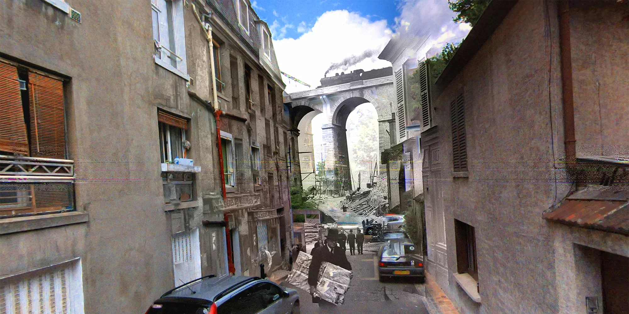 "Street Scene" at /’fu:bar/ Glitch Art Festiv̔al 2019