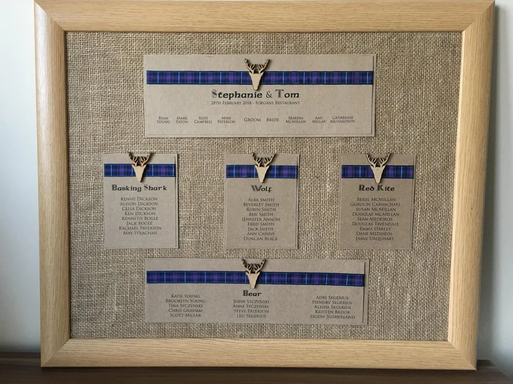 SCOTTISH STAG SEATING PLAN