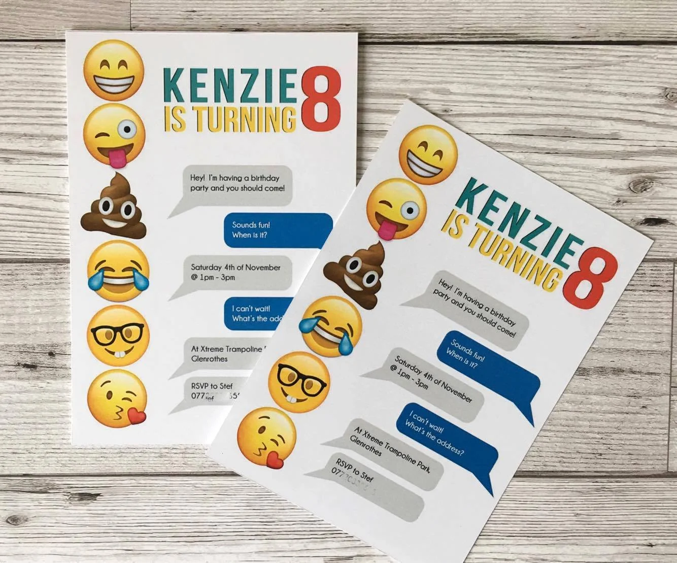 EMOJI THEMED INVITES