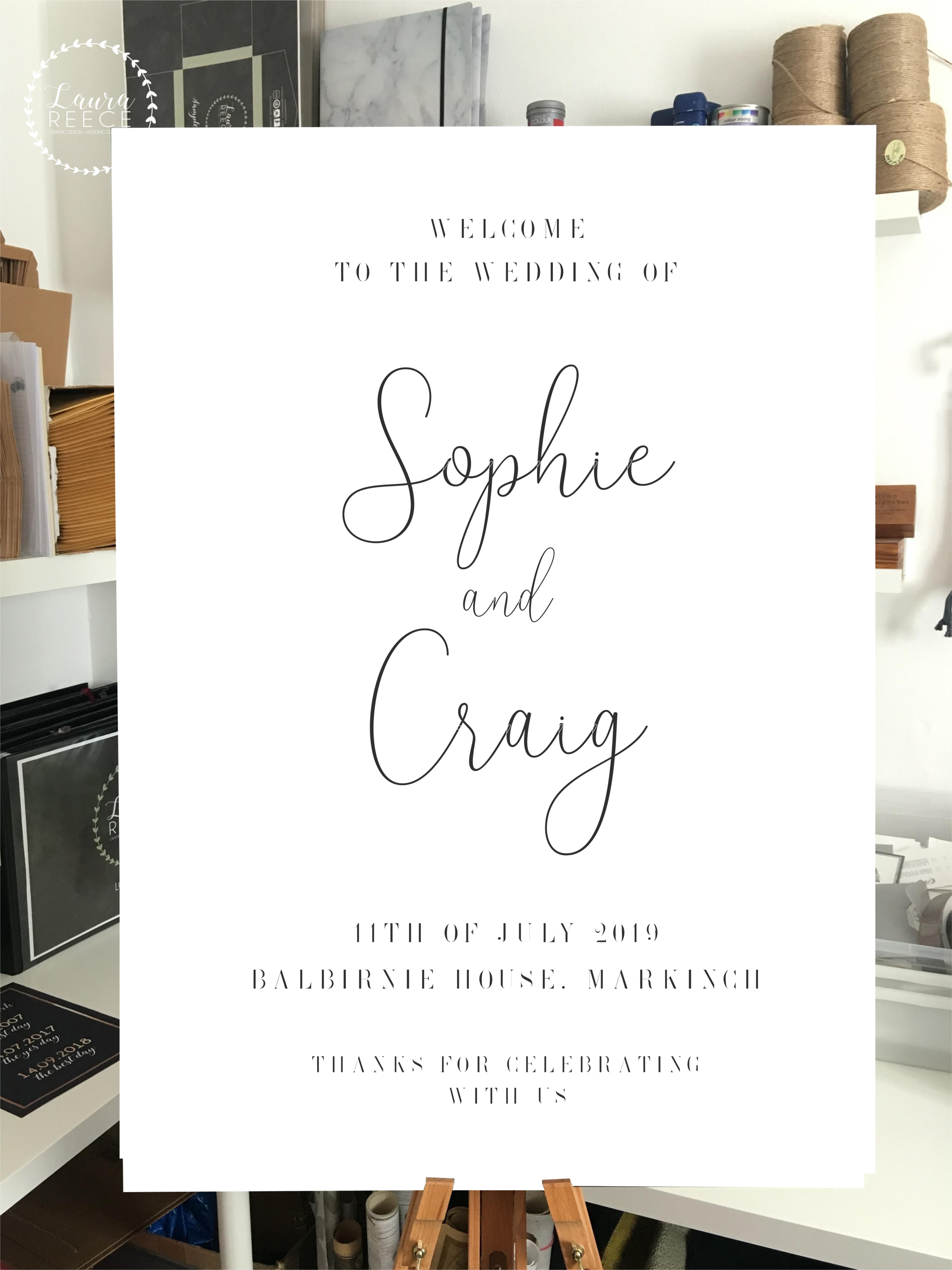 SIMPLISTIC WELCOME SIGN