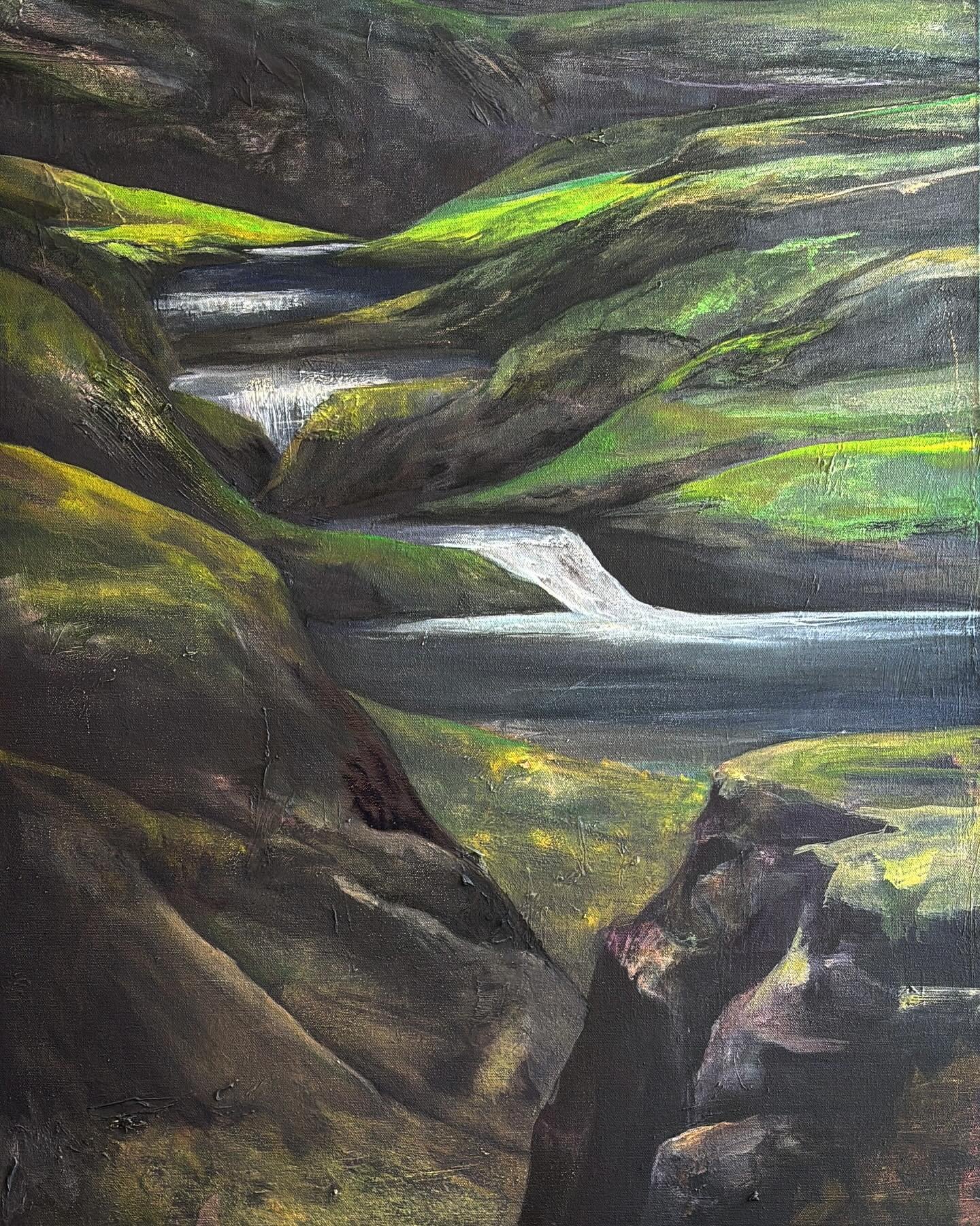 Coming home from the mountains has never been an easy transition for me, but I&rsquo;m lucky to have my studio keeping them close. 
#gooutside #wander #landscape #studio #grateful