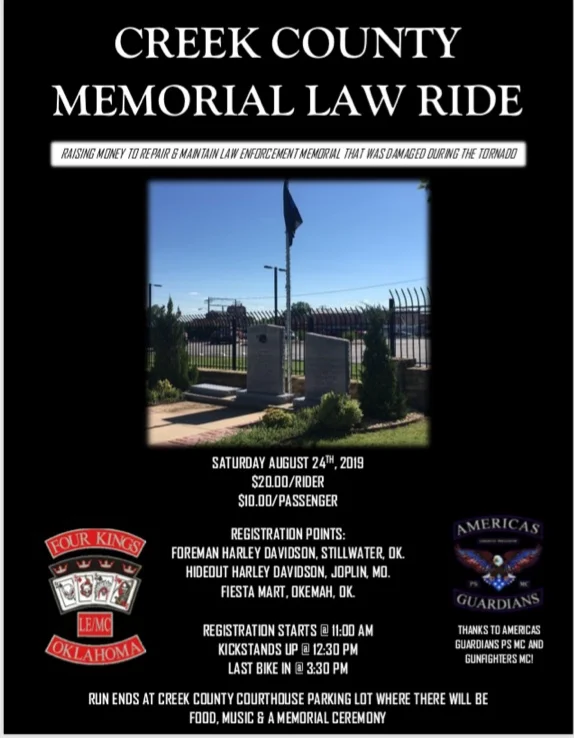 Four Kings LE/MC - Creek County Law Enforcement Memorial Ride