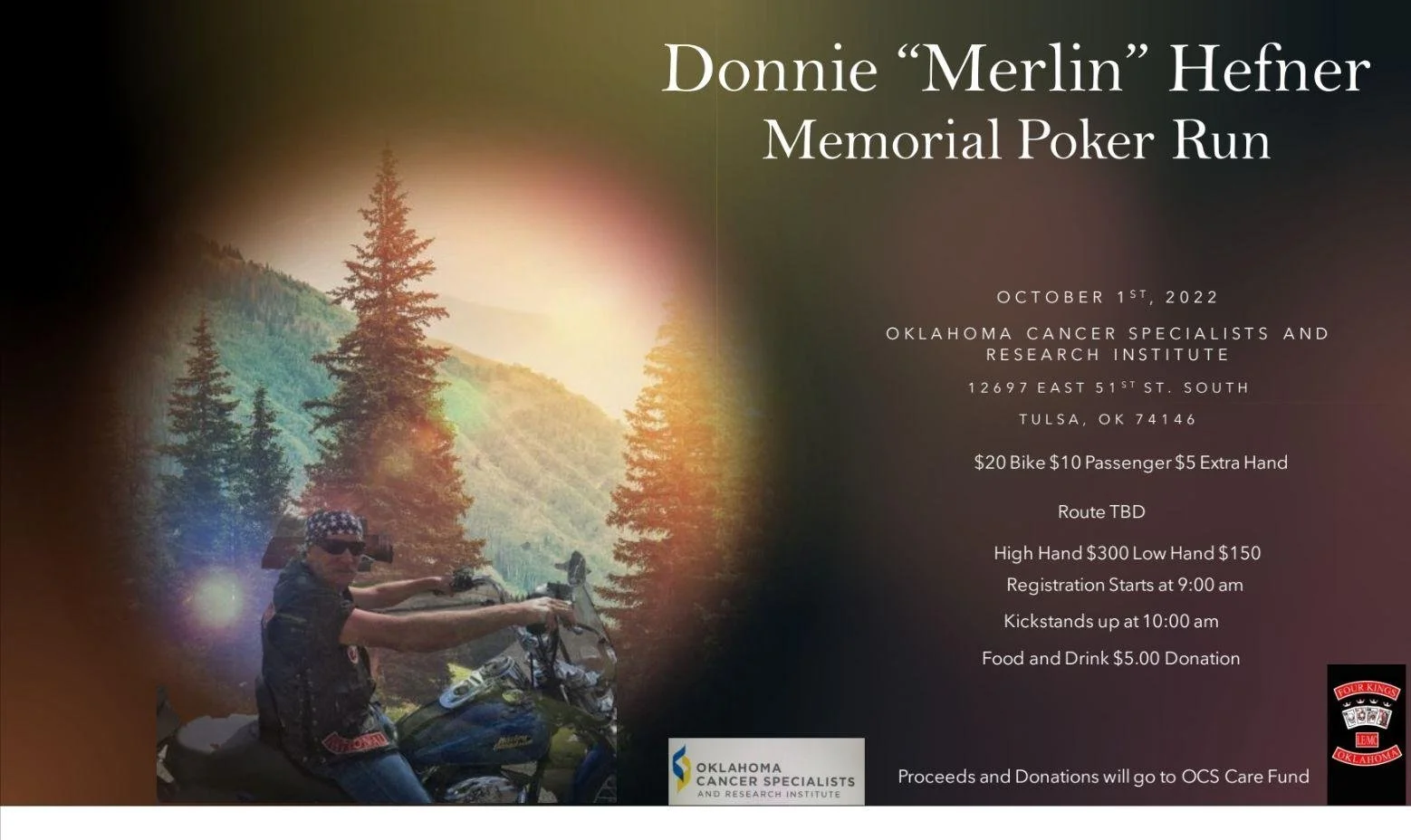Donnie "Merlin" Hefner Memorial Poker Run