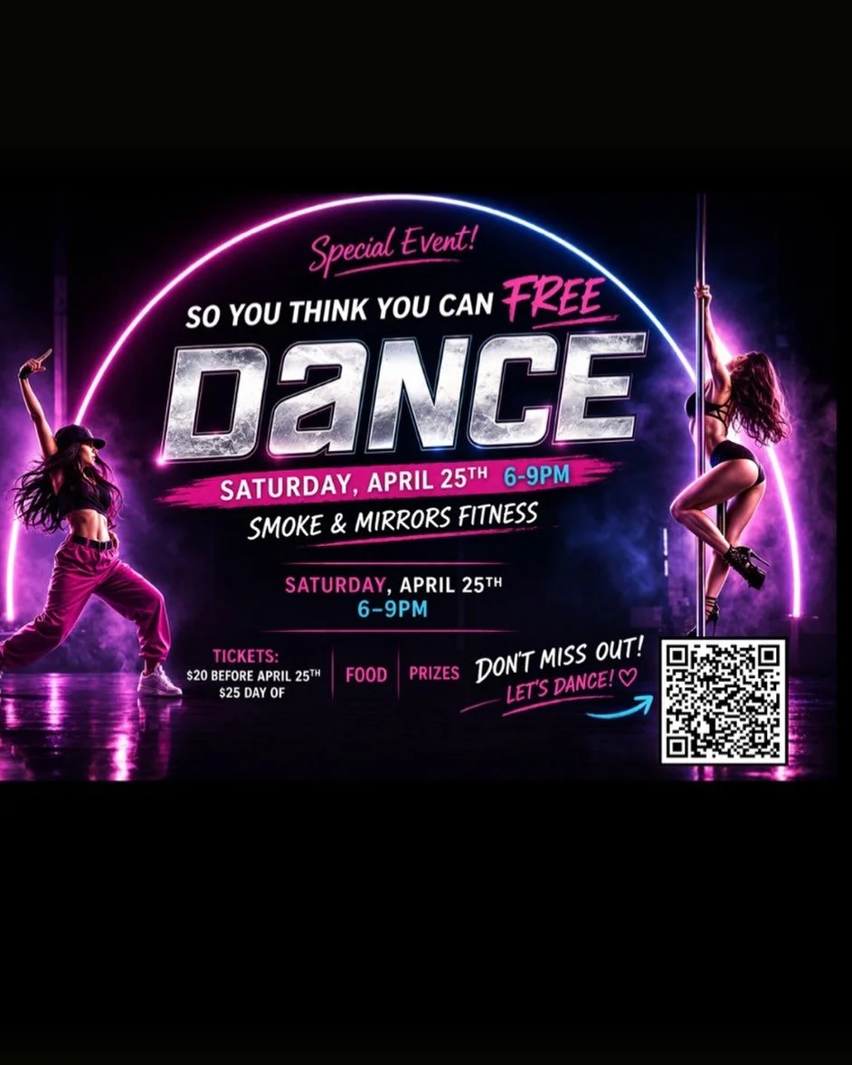 Join us Saturday April 25th for our So You Think You Can Free Dance event. Tickets are $20 presale/ $25 on 4/25. Whether you would like to participate or join us as a spectator it is sure to be an amazing show. If you are interested in dancing please