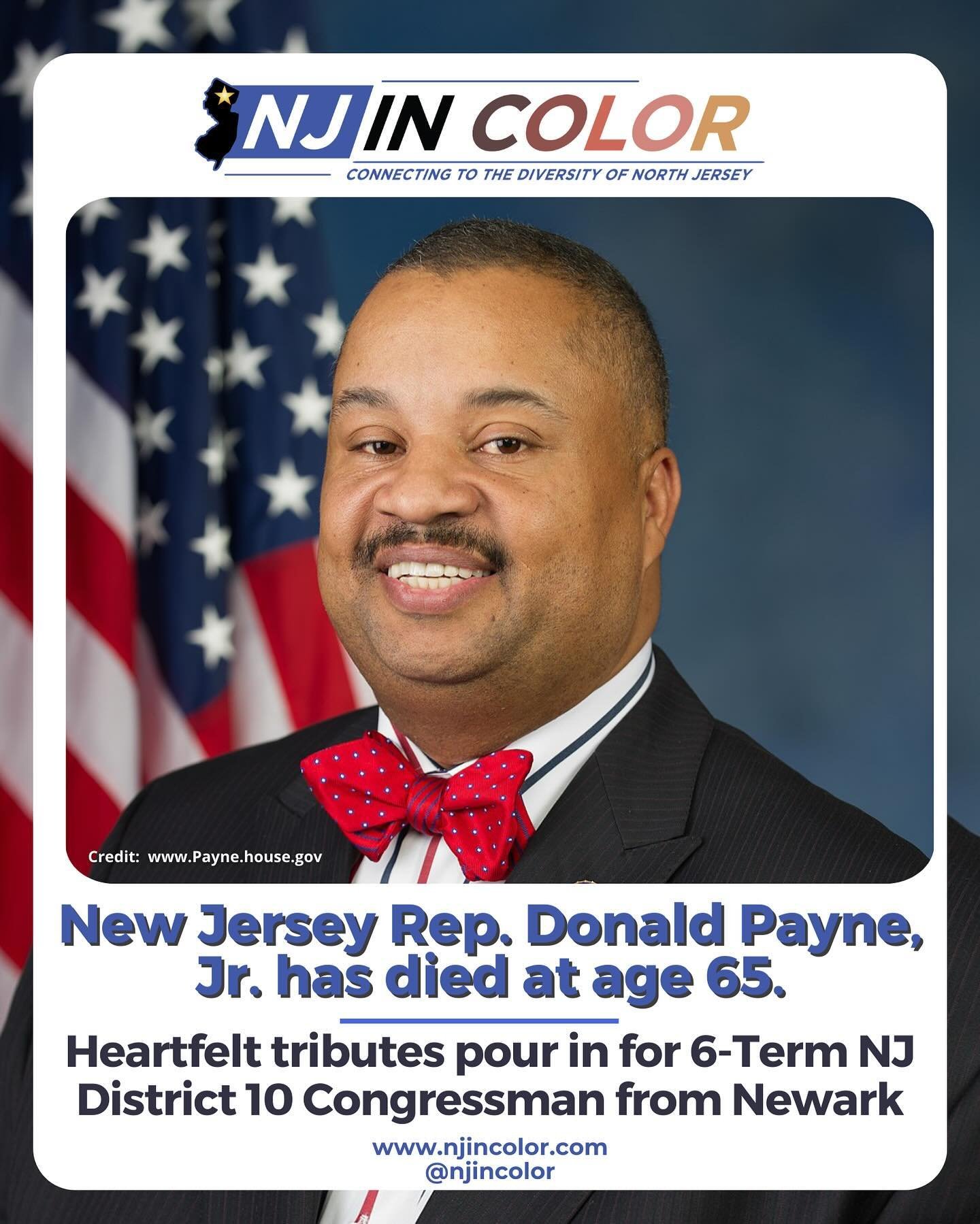 IN LOVING MEMORY: National and Local leaders share their thoughts on the passing of Representative Donald M. Payne, Jr. 

Our thoughts and prayers are with his family, friends, colleagues, and the people of NJ Congressional District 10 (Newark, Orang