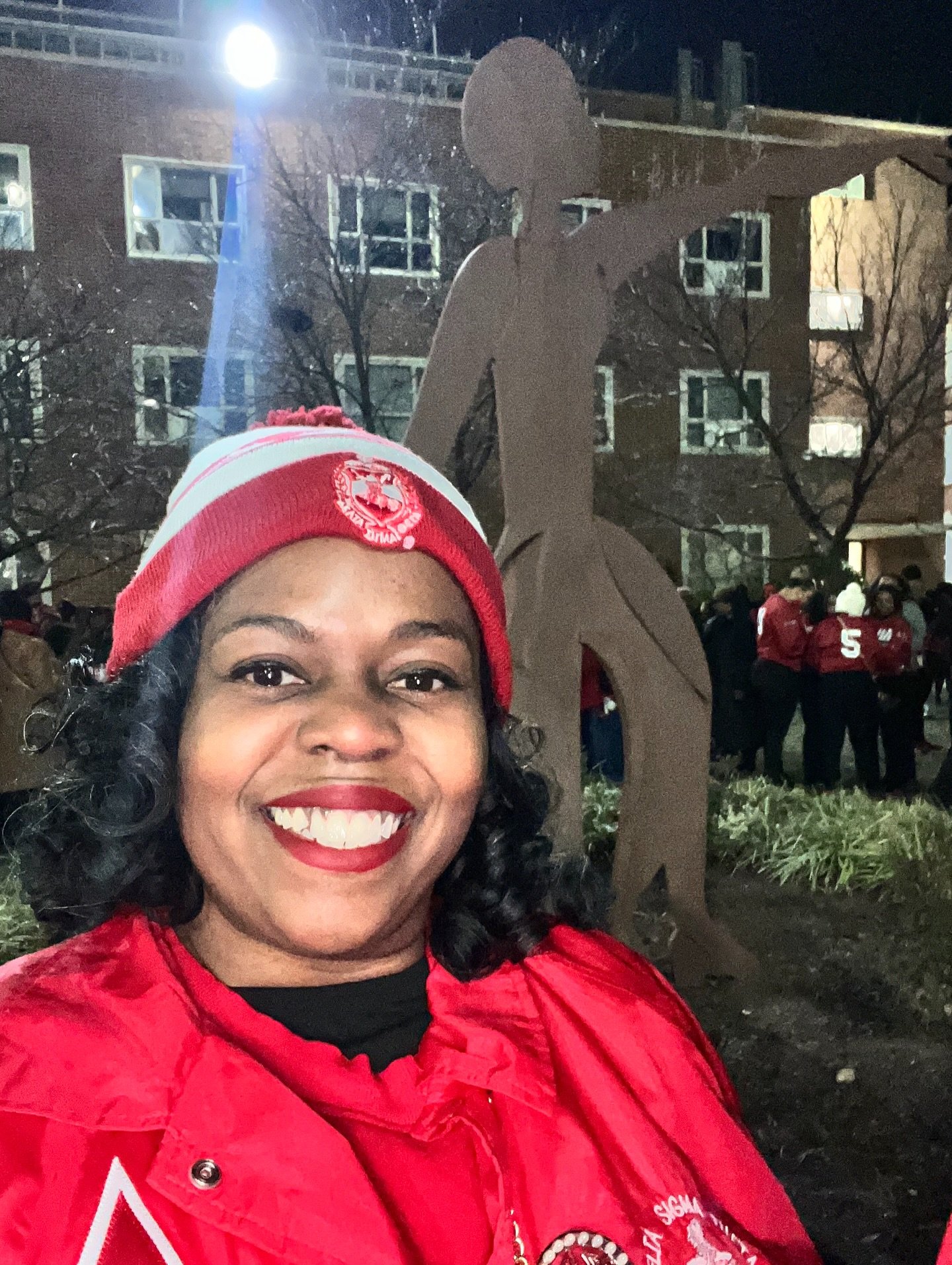 Happy Founders Day to the illustrious Delta Sigma Theta Sorority, Incorporated! I love my Sorors! AOML @dstbcac1976 @dstinc1913 🫶🏾🔺

I waited a VERY long time to take this picture. Finally made it to Lady Fortitude! So proud to be in the number an