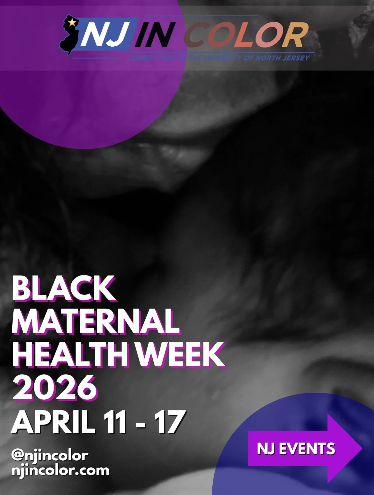 BLACK MATERNAL HEALTH WEEK - NJ EVENTS 🤰🏾👩🏽&zwj;🍼👶🏿🍼 SWIPE 👈🏾

Black Maternal Health week was created to meet the needs of underserved Black Mothers, a population that experiences disproportionate rates of maternal and infant mortality, pos
