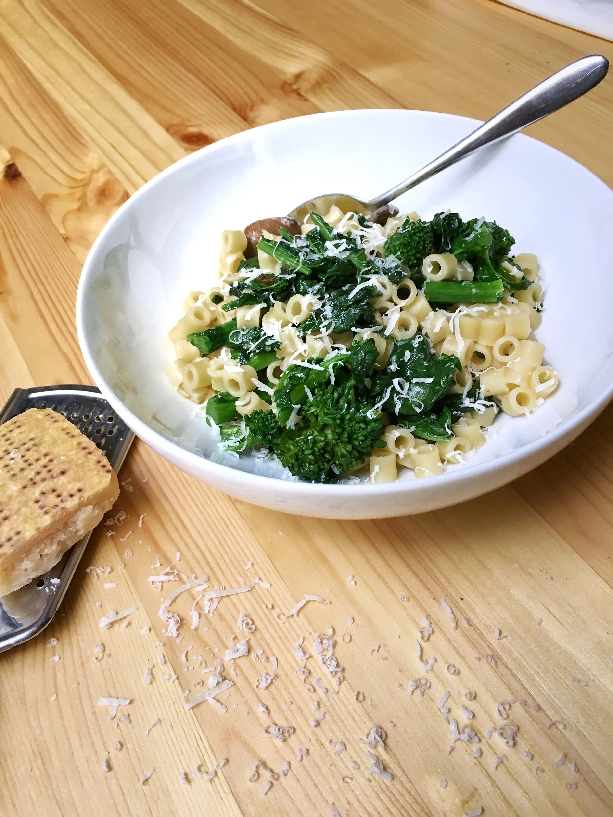 Brothy Pasta with Greens