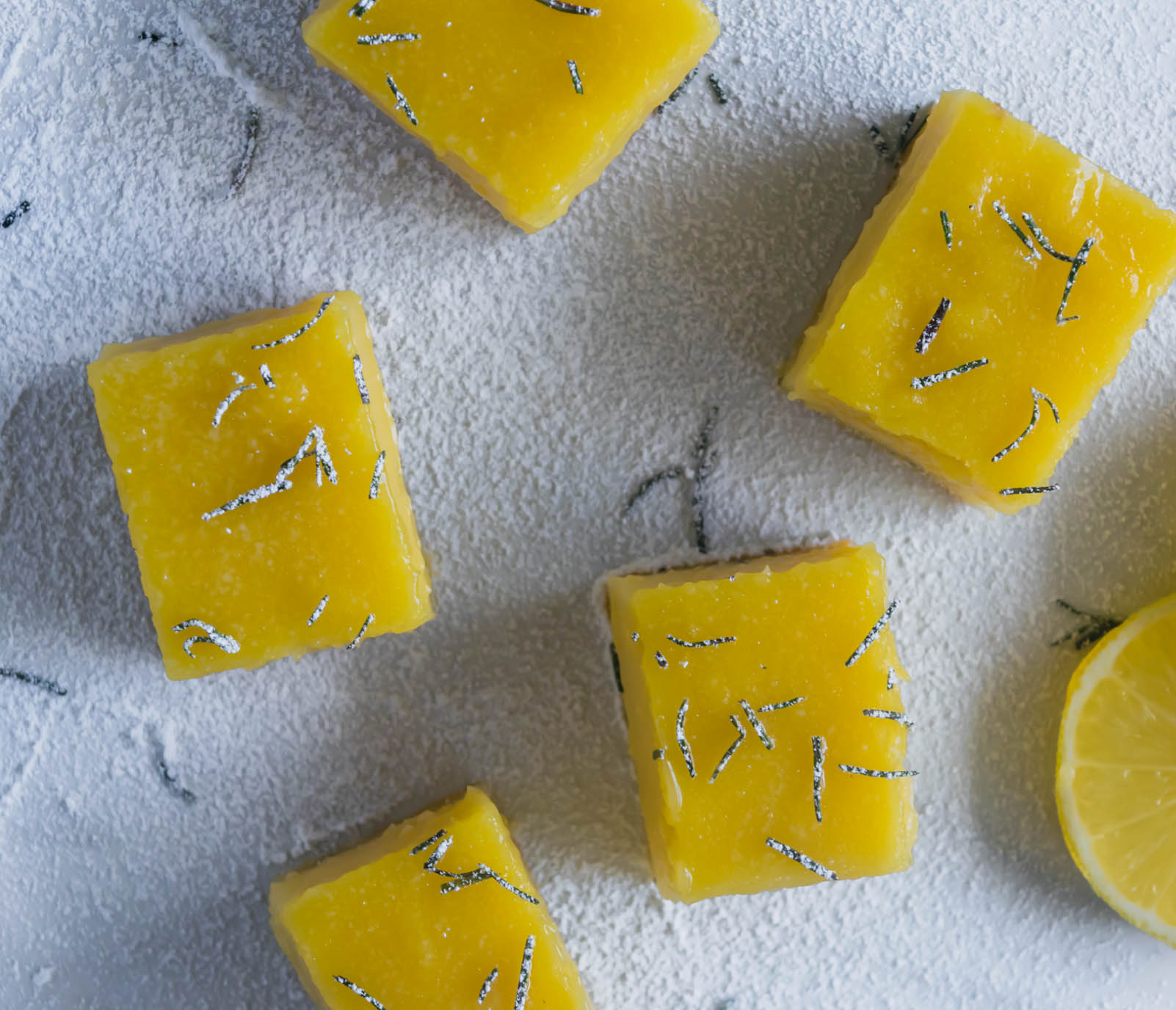 Lemon Bars with Rosemary Shortbread