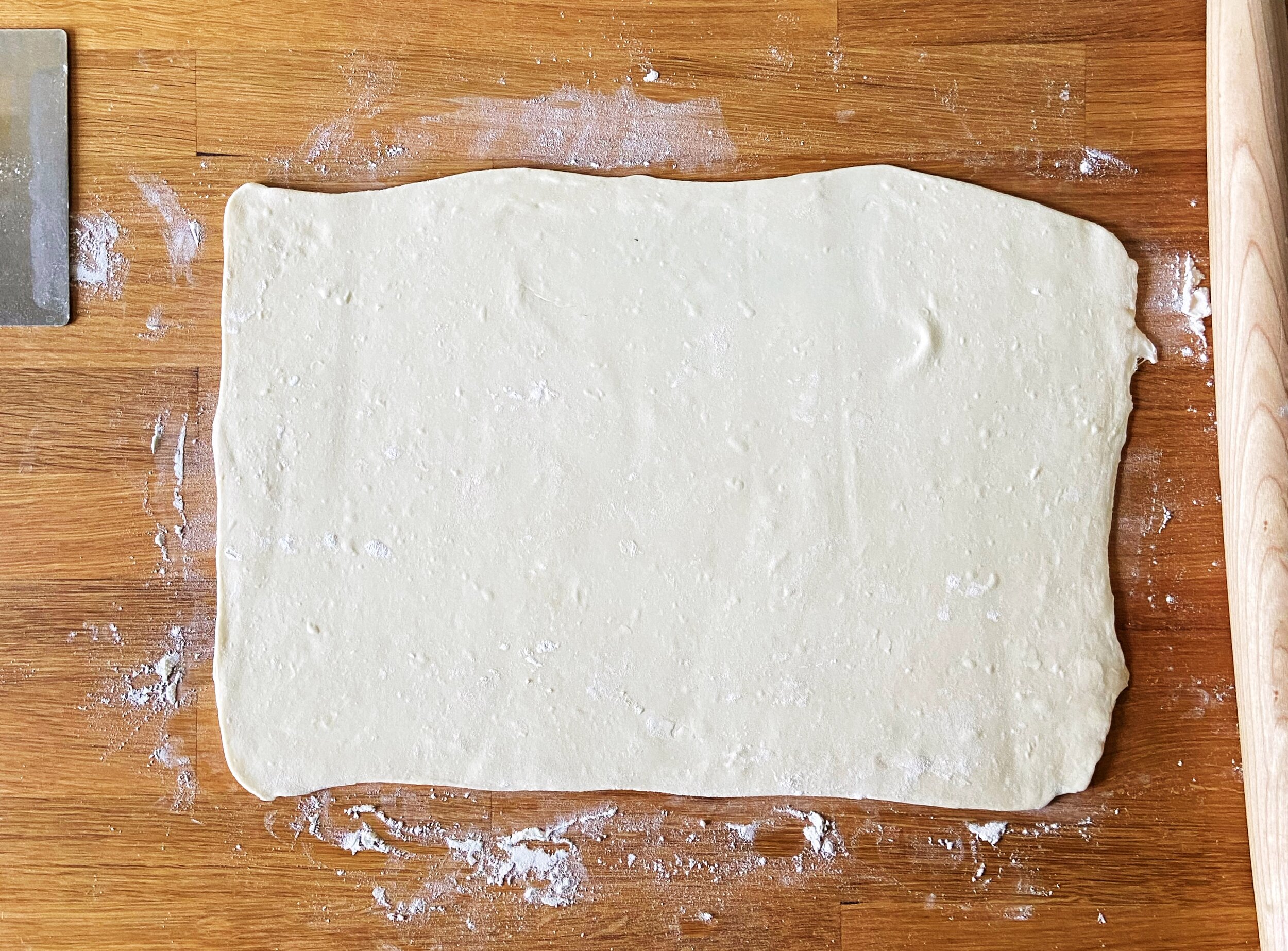 roll dough to 18x12" rectangle