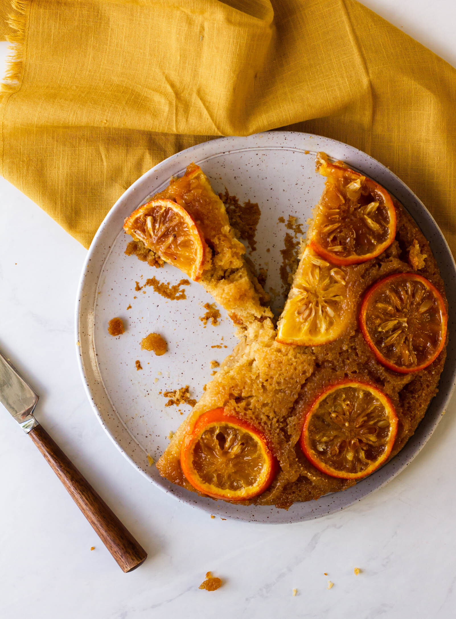 sour orange and tequila upside down cake