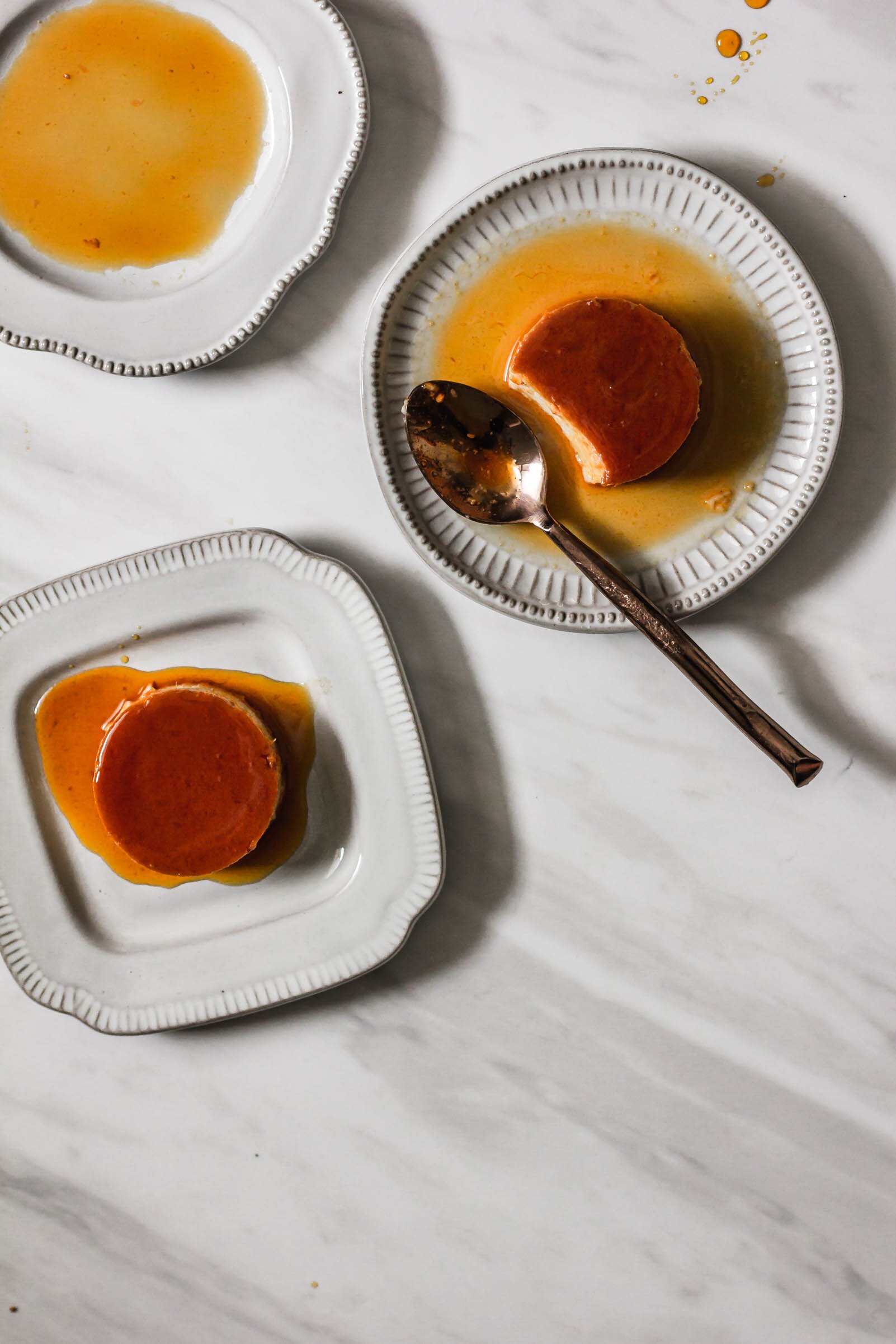 Grapefruit and Ricotta Flan