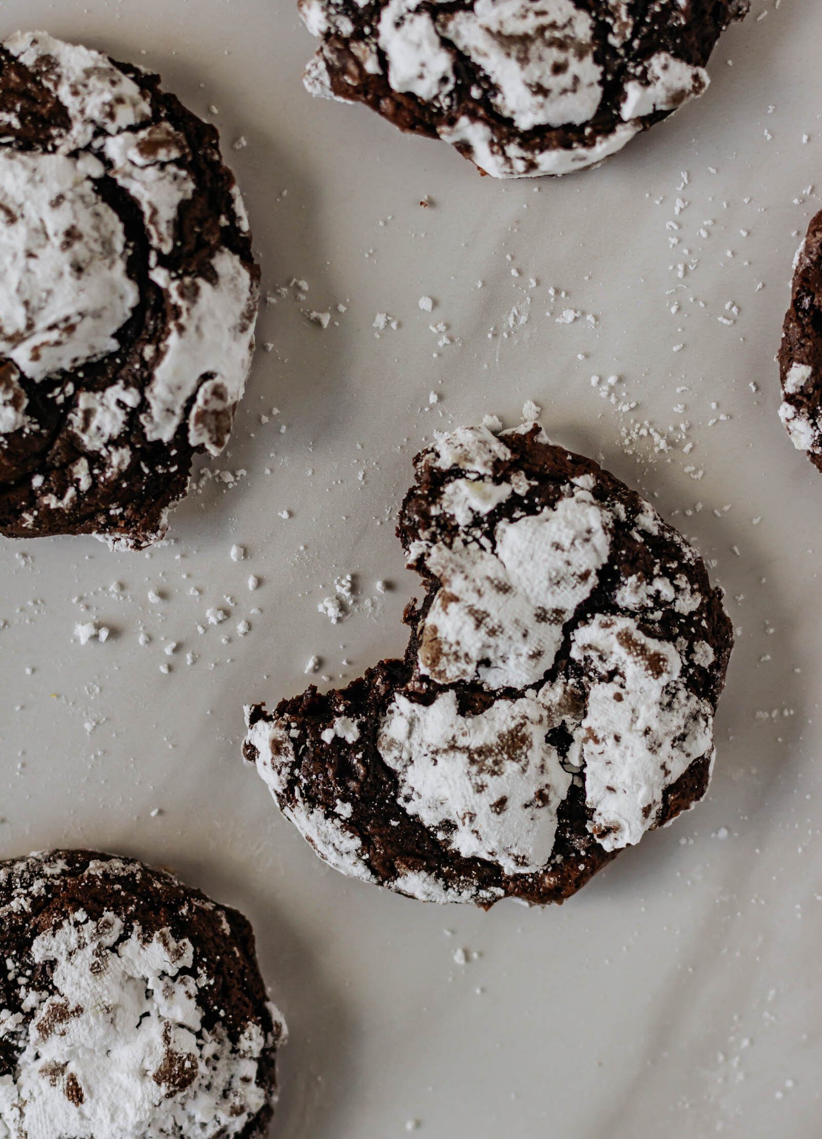 Chocolate Espresso Crinkle Cookies