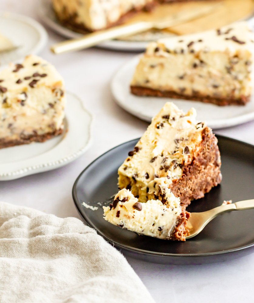 Chocolate Chip Cheesecake — Gathered At My Table - seasonal baking recipes  with a creative twist