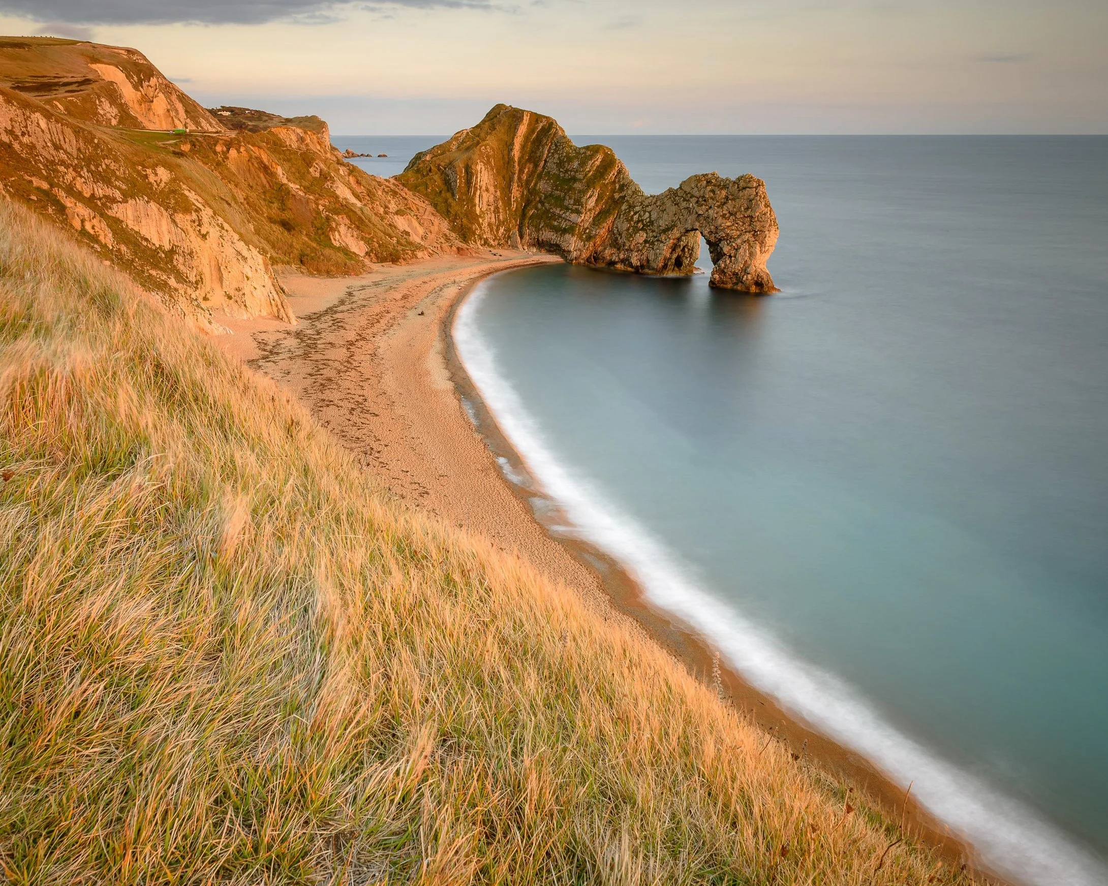 Golden light knocking on the door