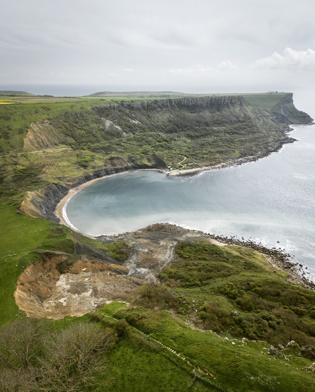 When they said the The South West Coast Path was closed due to slips near Chapmans Pool I didn't quite appreciate how much had slipped away! Still, at least I don't have to huff and puff up those steps anymore! Drone certainly helps to highlight the 