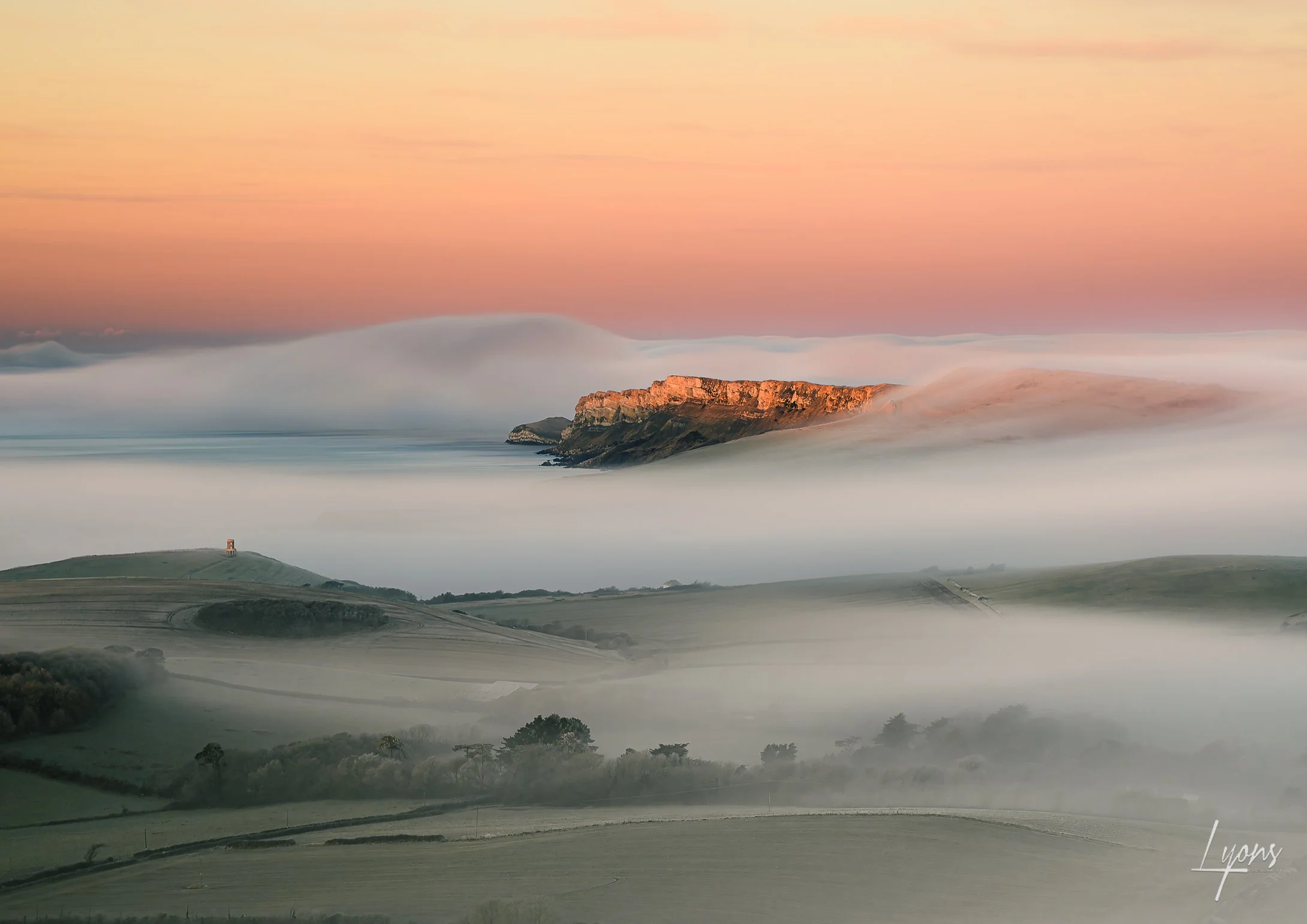 Mystical winter morning