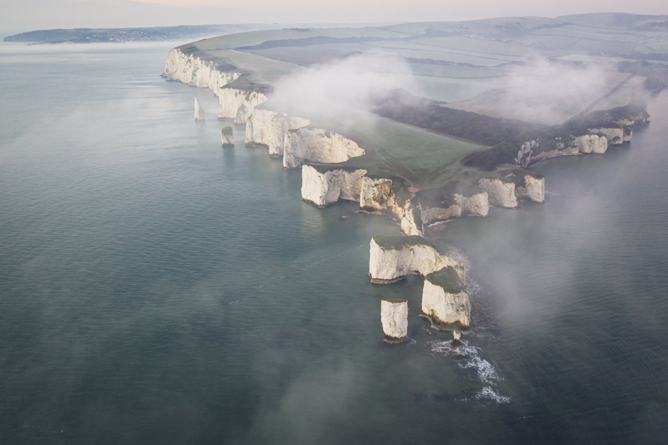 Misty above Old Harry