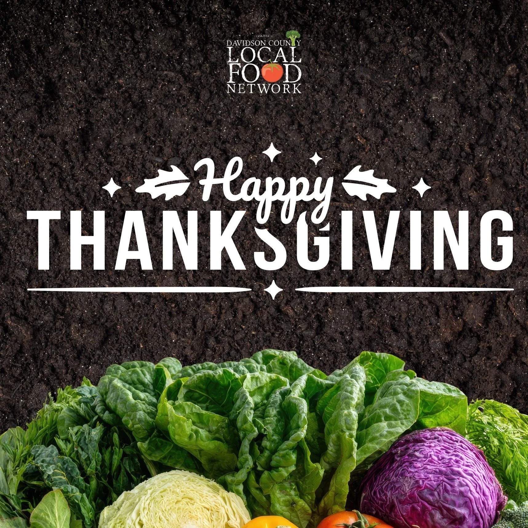 Happy Thanksgiving from the Davidson County Local Food Network!
We&rsquo;re grateful for the incredible community that supports local food and the farmers who work tirelessly to nourish our region. Your dedication, passion, and partnership make every