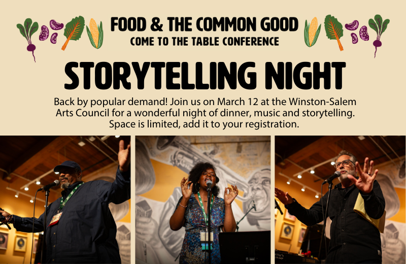 Food &amp; The  Common Good: Come to the table conference