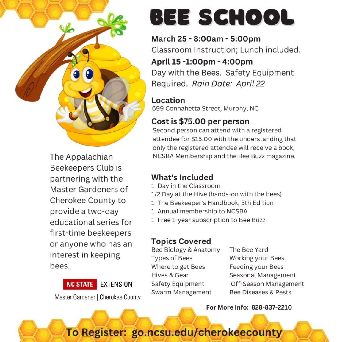 Bee School in Murphy, NC