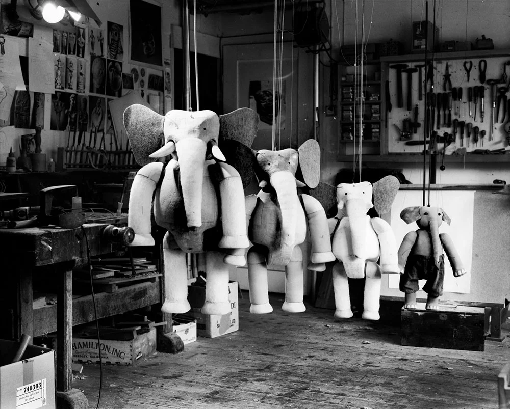 die Protagonisten aus Die Geschichte von Babar (Poulenc) 1981