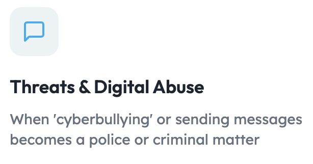 Threats and Digital Abuse - when cyberbullying or sending messages becomes a criminal matter