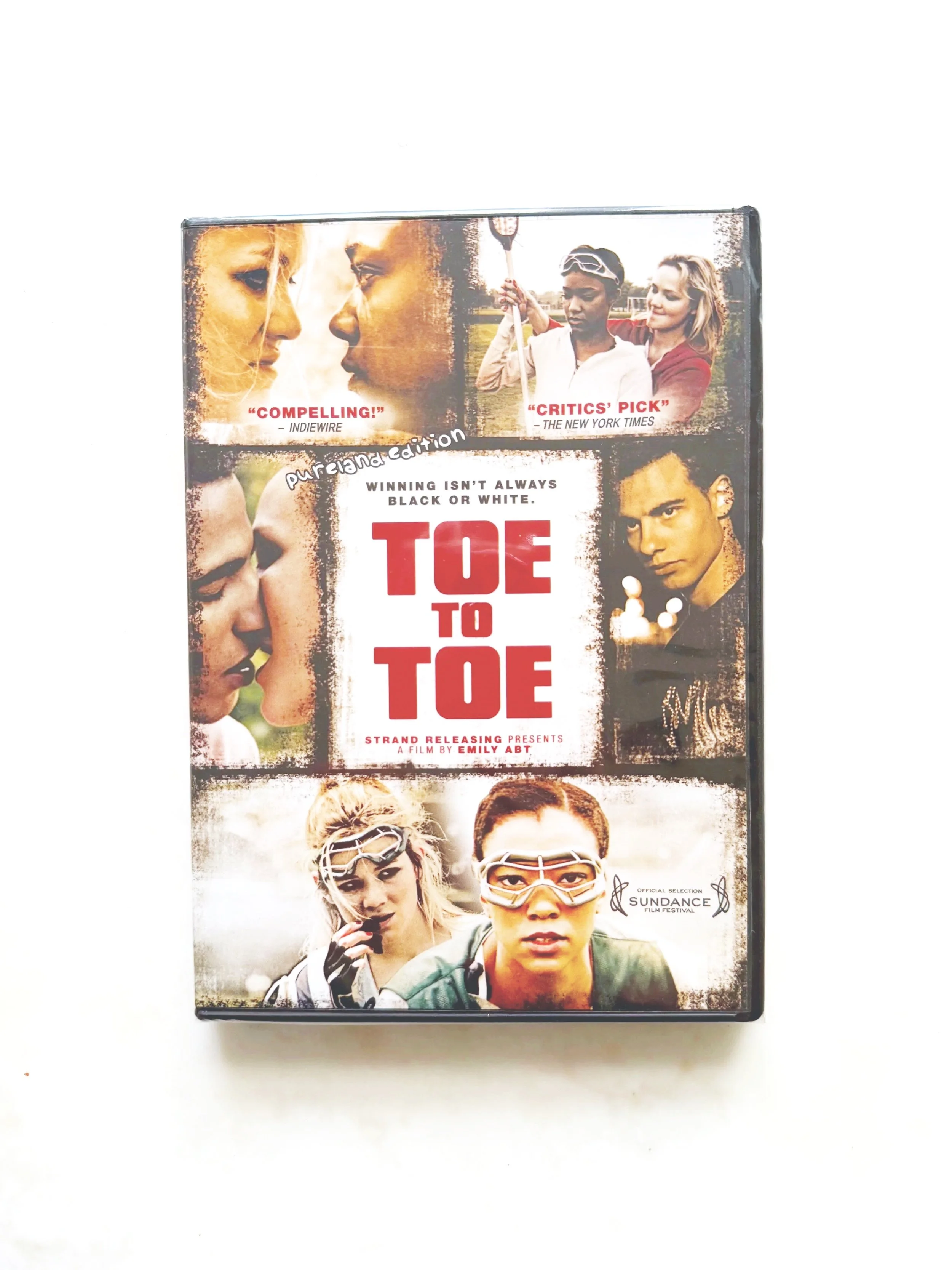 "Toe to Toe" DVD featuring Sundance Premiere Mini-Doc, Director Commentary, Interview with Director, Deleted Scenes, Original Theatrical Trailer and Behind-the-Scenes Stills