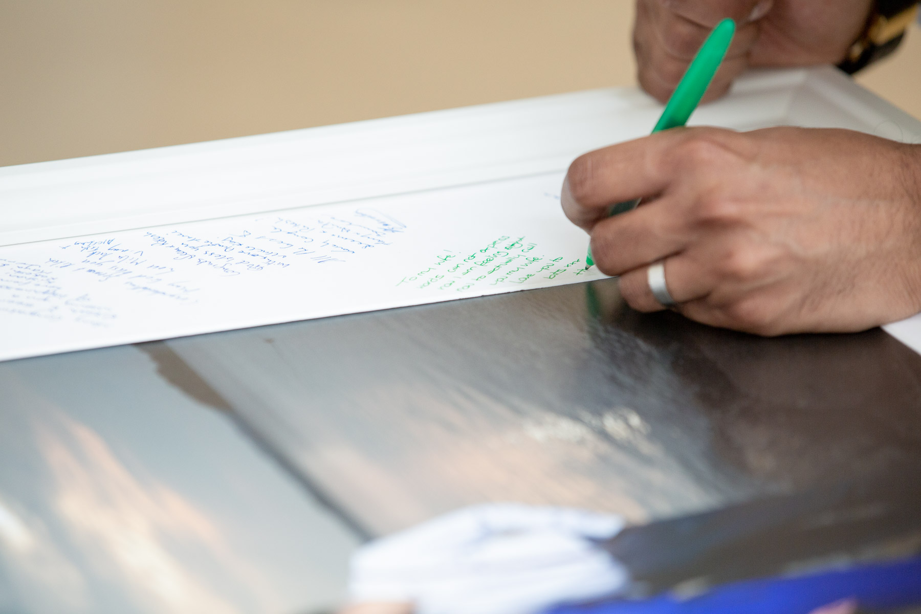 Guests Signing Board