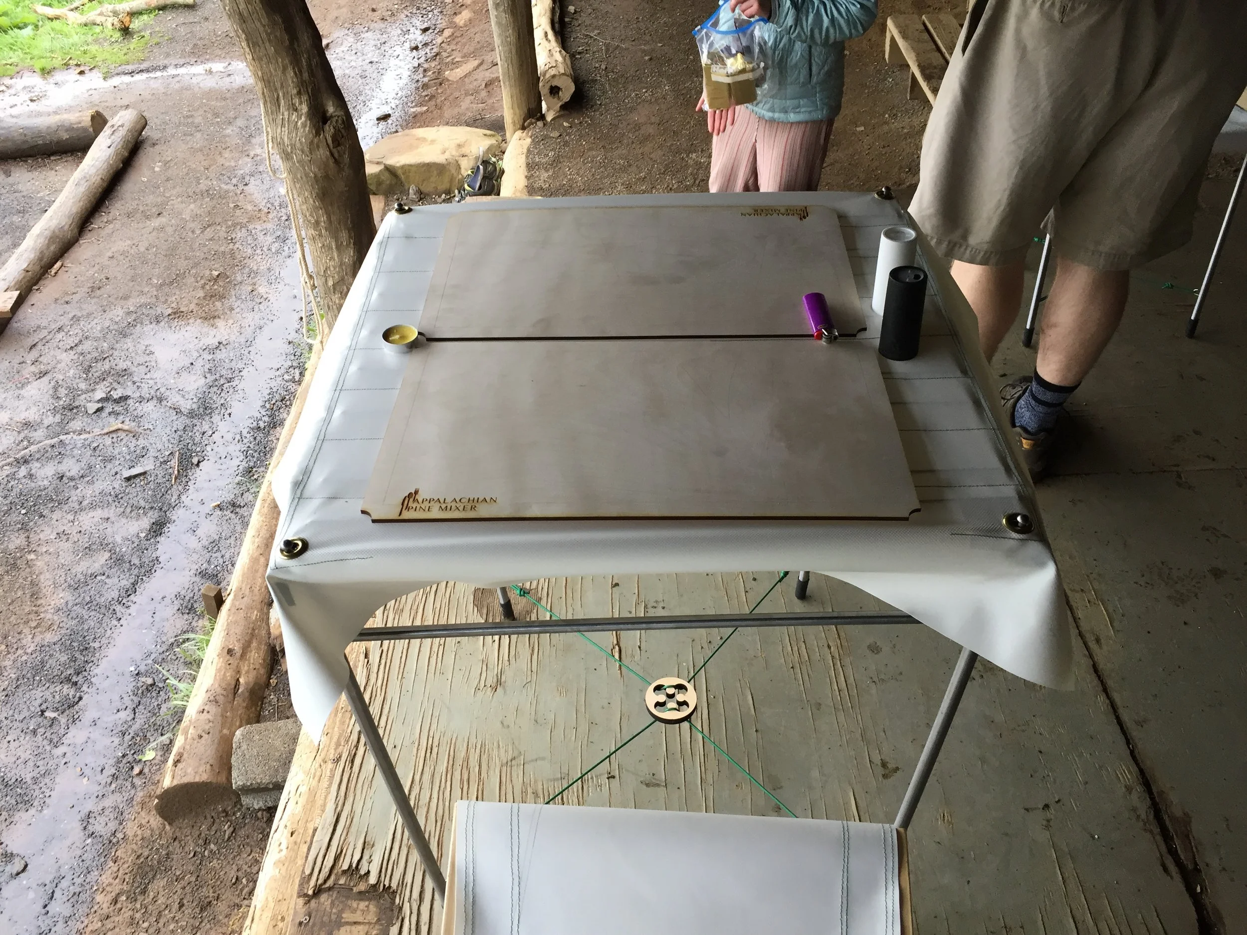  Something I was responsible for was designing and creating the placemats for the dinner we provided. I decided to think a little outside the box, so I designed them using Rhino and then laser cut/engraved them. You can see them here :) 