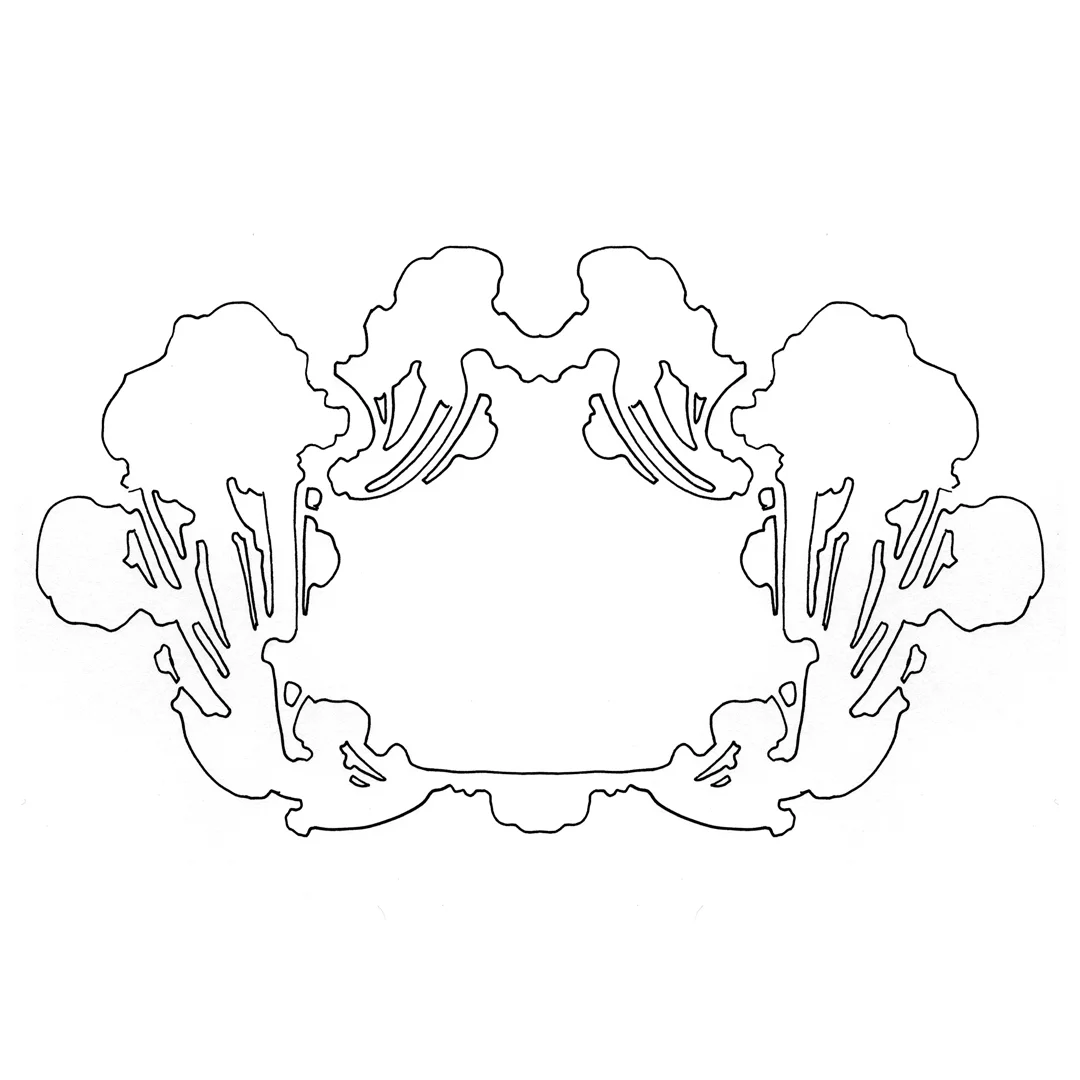 Art Nouveau fairy-tale border design, drawn by Laura Dreyer