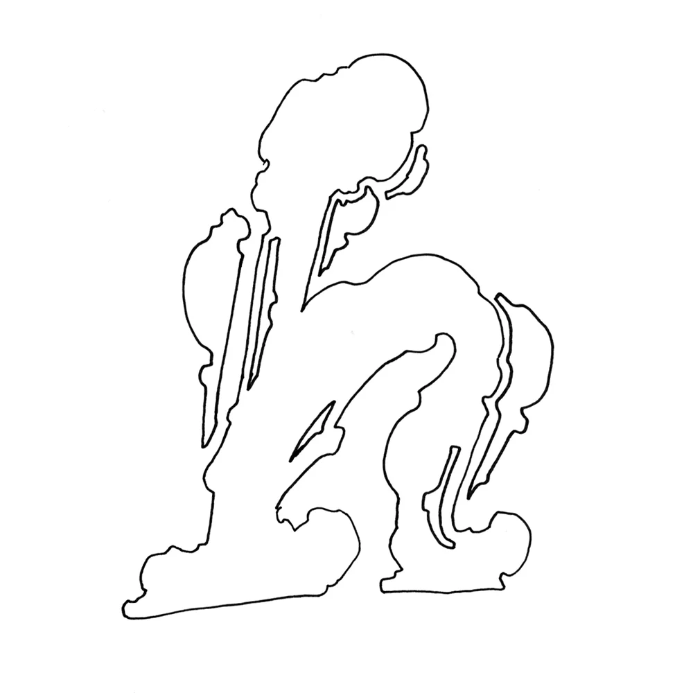 Letter h typography, illustration drawn by Laura Dreyer