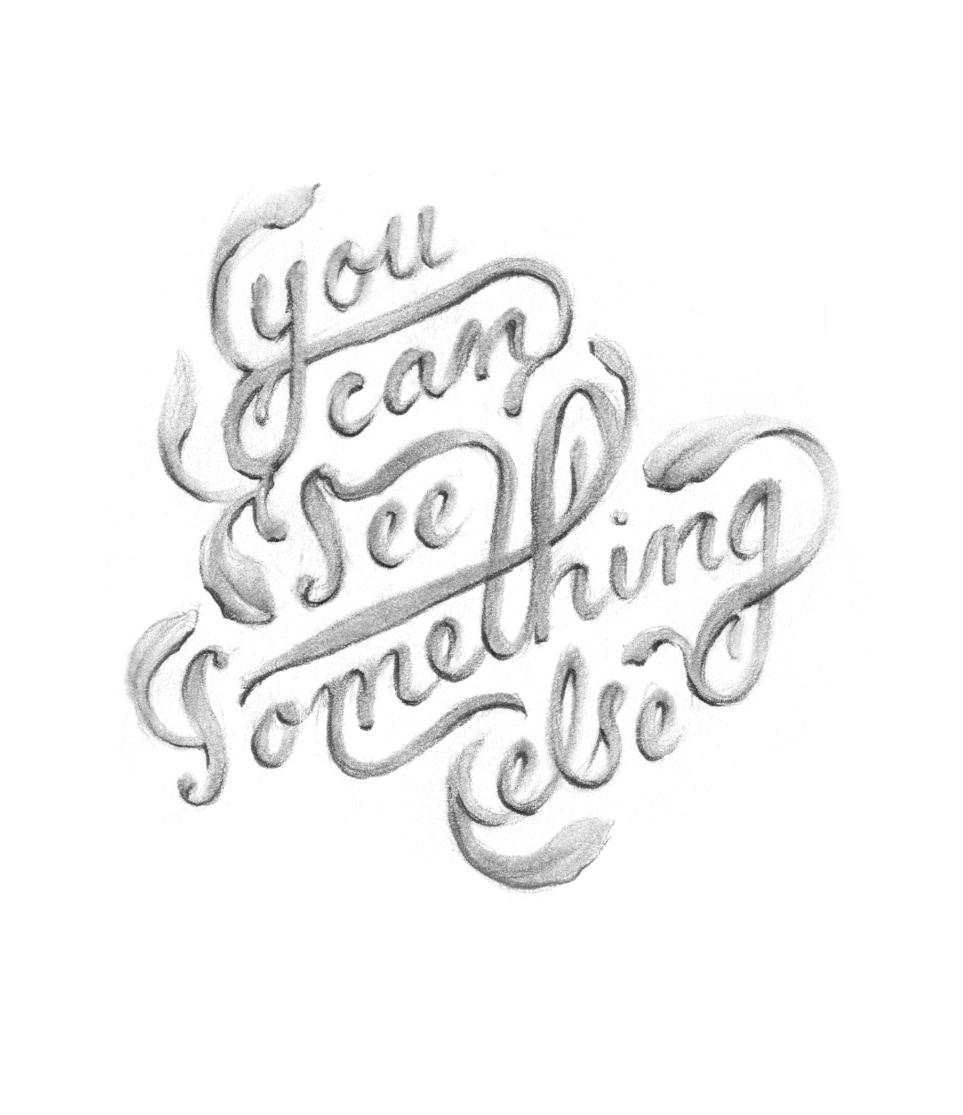 "You can see something else," illustrated lettering by Laura Dreyer. Lyrics by Sara Groves.