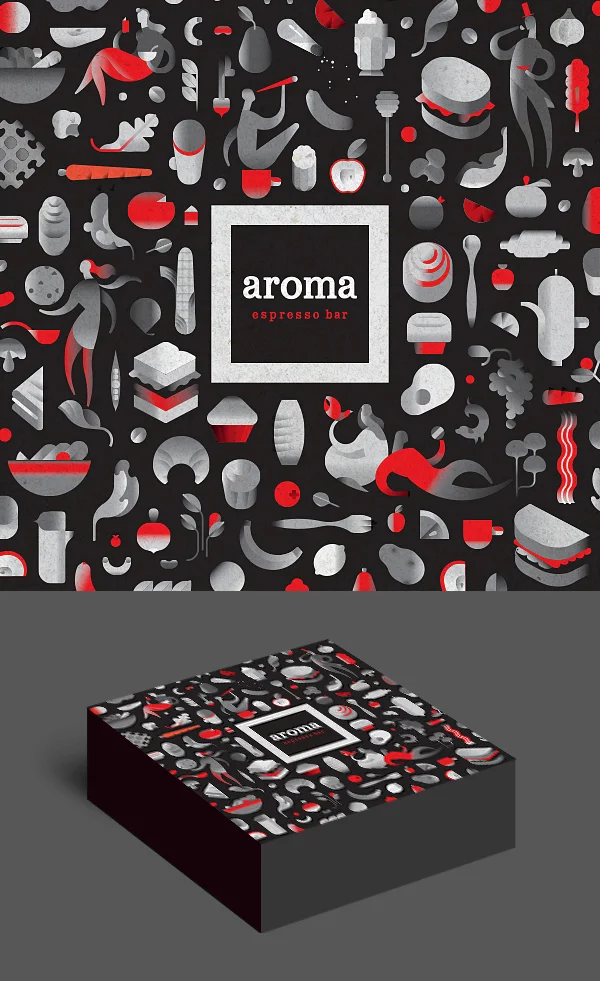 Illustration and Packaging Design Agency: SQUAT New York | Client: Aroma