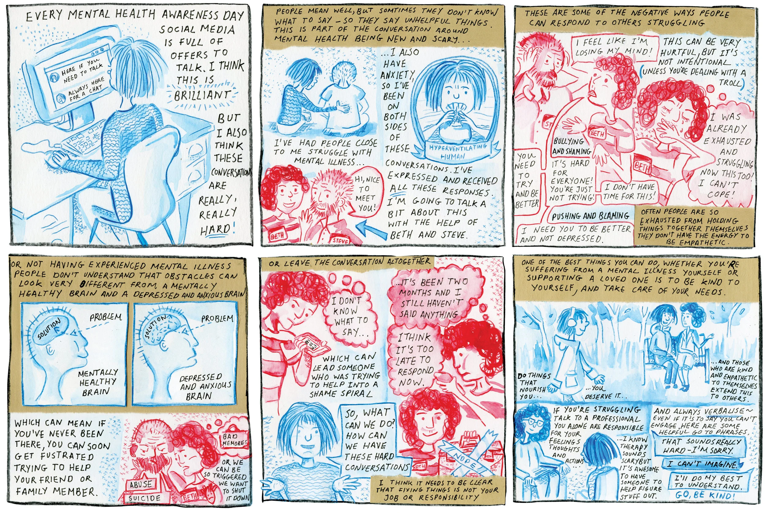 I'm really happy that in recent times the conversation on mental health has opened-up in the media. I think as a society we still have a long way to go, but thankfully things are altering in a positive direction. More people are now willing to engage in these conversations instead of running away from them or uncomfortably clearing their throats and changing the subject (myself included). I live (and have lived for a long time) with high-functioning generalised anxiety disorder. That's alot of words that sound kind of serious and scary but it's really just a label for how my brain works. The more I understand about how my mind functions and how to manage it, the better I can live with my high-functioning GAD (generalised anxiety disorder). So in a way, while having a label sounds scary, it also helps me be more healthy than I ever was before I understood what was going on. You can learn more about GAD here . I manage my GAD with a combination of exercise, yoga, meditation, therapy and CBT (cognitive behavioural therapy) exercises. It's not always fun, because living with an occasional sense of overwhelming fear and existential dread isn't fun, but mostly I channel it productively. I'm happy to talk about it openly, and I feel I have a responsibility to do so to end the sigma of mental illness. I live a full and productive life and I'm lucky that my GAD has never led to me missing work or important events. What it does mean is that I have a greater responsibility to manage my stress well for my own sake and the sake of those around me. The greatest weapon I have found to tackle my anxiety is to be kind, and not judge myself and to extend this to others. So go be kind ... and get therapy when you need it. 