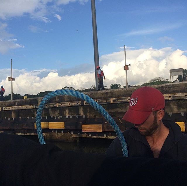Temujin between oceans. #captainjones #linehandling #panamacanal #hardtack #nats