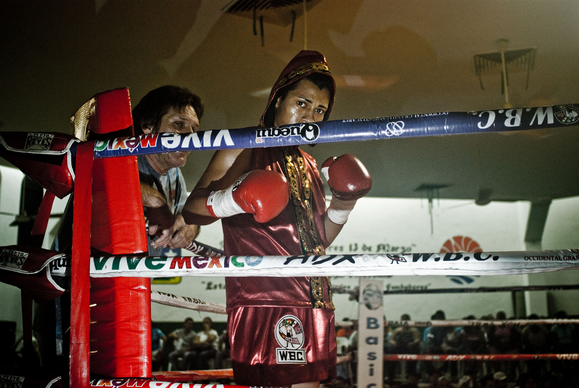 Moments before the fight starts.