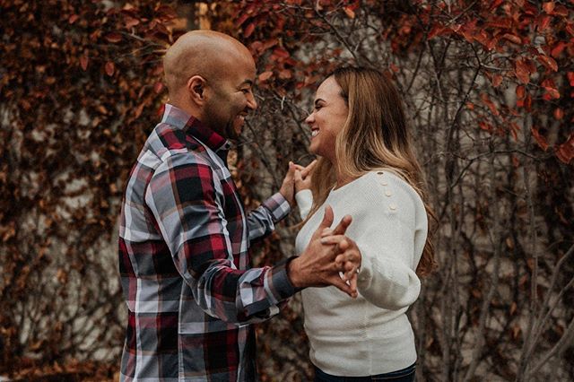 Cassandra + Ramon bringing the love and laughter in a cold fall afternoon.  #roostmke #marriedinmilwaukee #sharewitharts