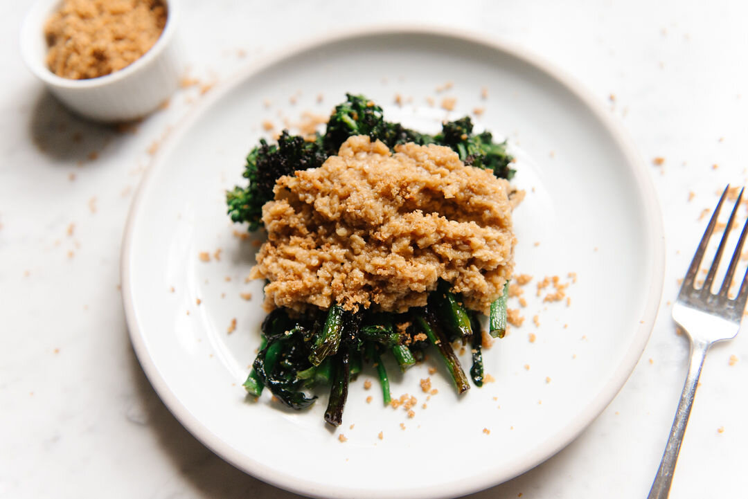 Roasted Broccolini with Miso Bagna Cauda Recipe — Dr. Organic Mommy