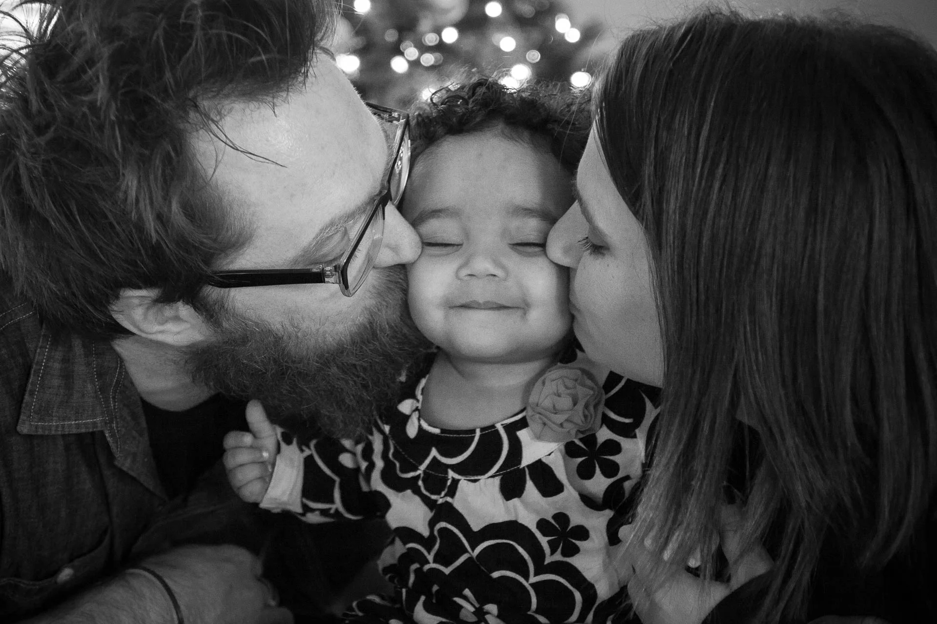Christmas baby family photo shoot