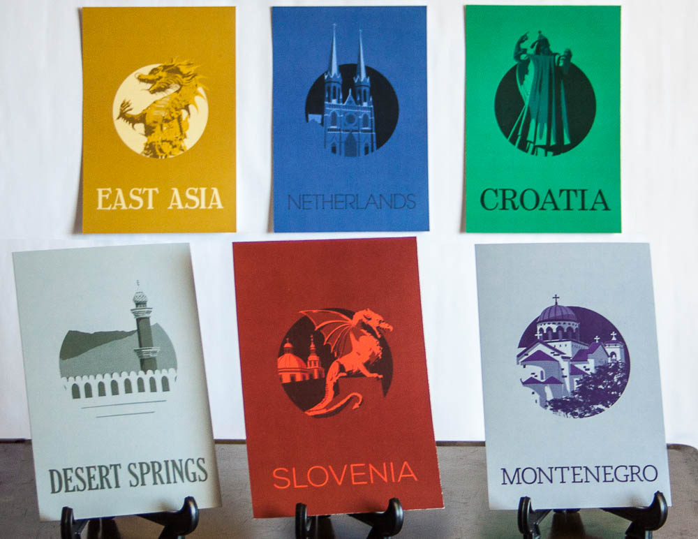 International Partnerships Postcards