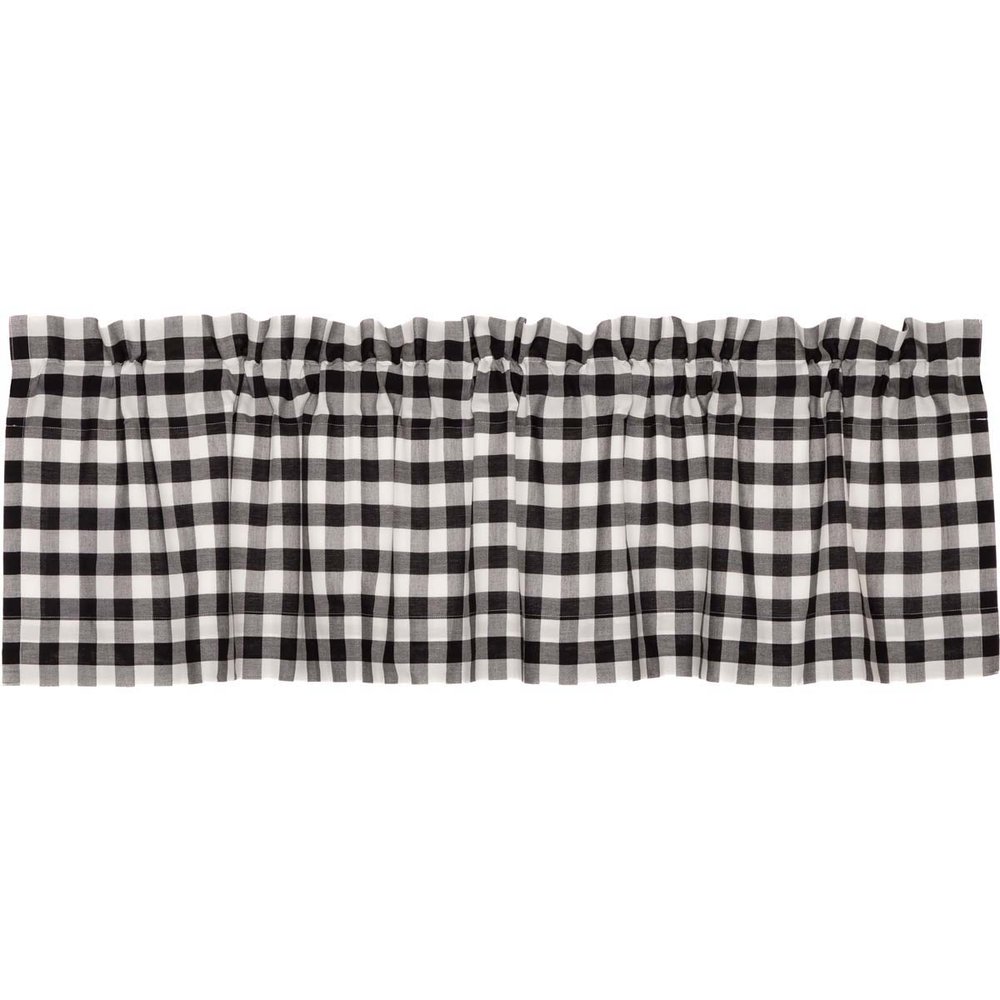 VHC Farmhouse Balloon Valance Annie Buffalo Check Kitchen Curtains Cotton VHC Farmhouse Balloon Valance Annie Buffalo Check Kitchen Curtains Cotton