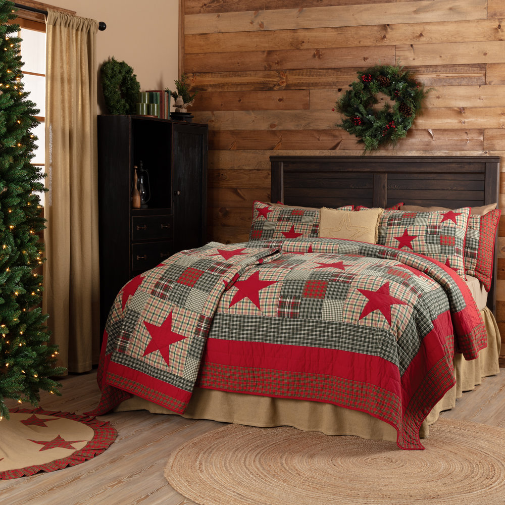 Pine Valley Quilts Forreston Ninepatch Star 4 piece King ...